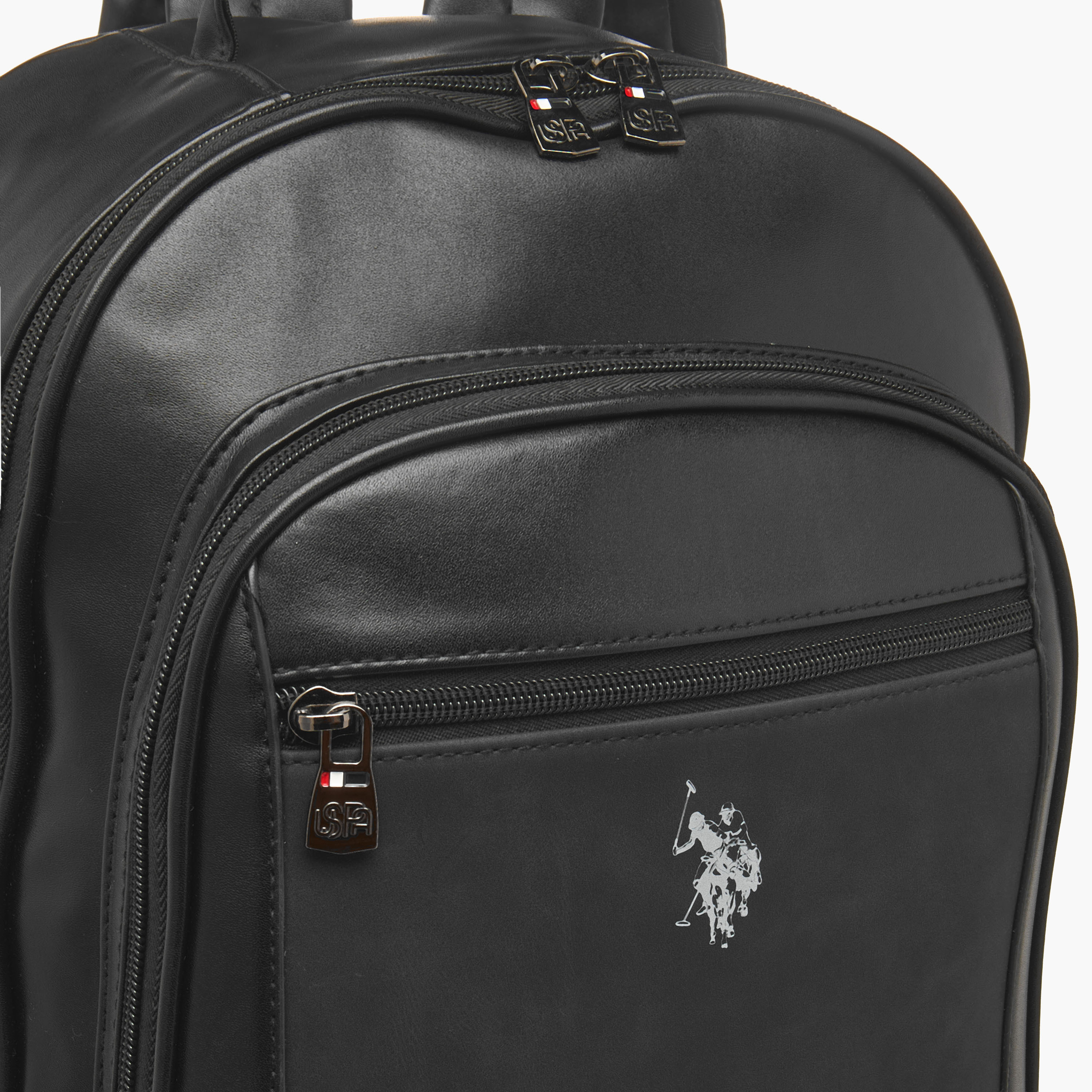 شنطة ظهر بطبعات شعار وحمّالات كتف مبطنة من يو إس بولو أسن-women-bagsandwallets-backpacks-image-2