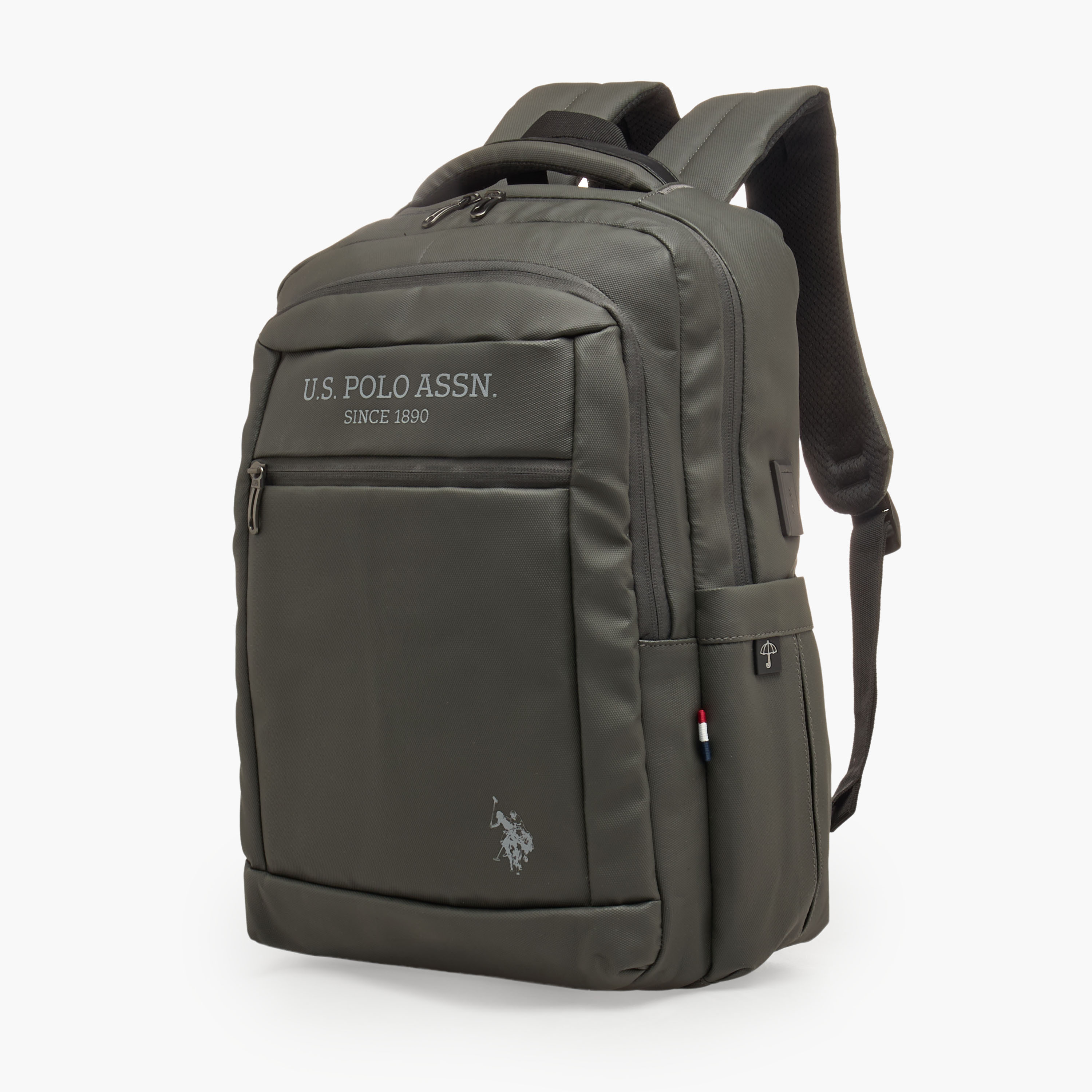 شنطة ظهر بشعار وحمّالات كتف مبطنة من يو إس بولو أسن - 18 × 22 × 21 سم-women-bagsandwallets-backpacks-image-2
