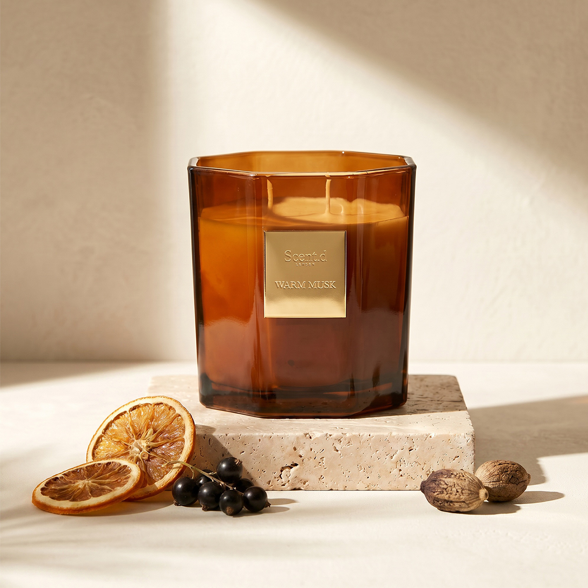 Scent.d London Warm Musk Scented Jar Candle - 380 gms-household-homefragrance-candles-image-2