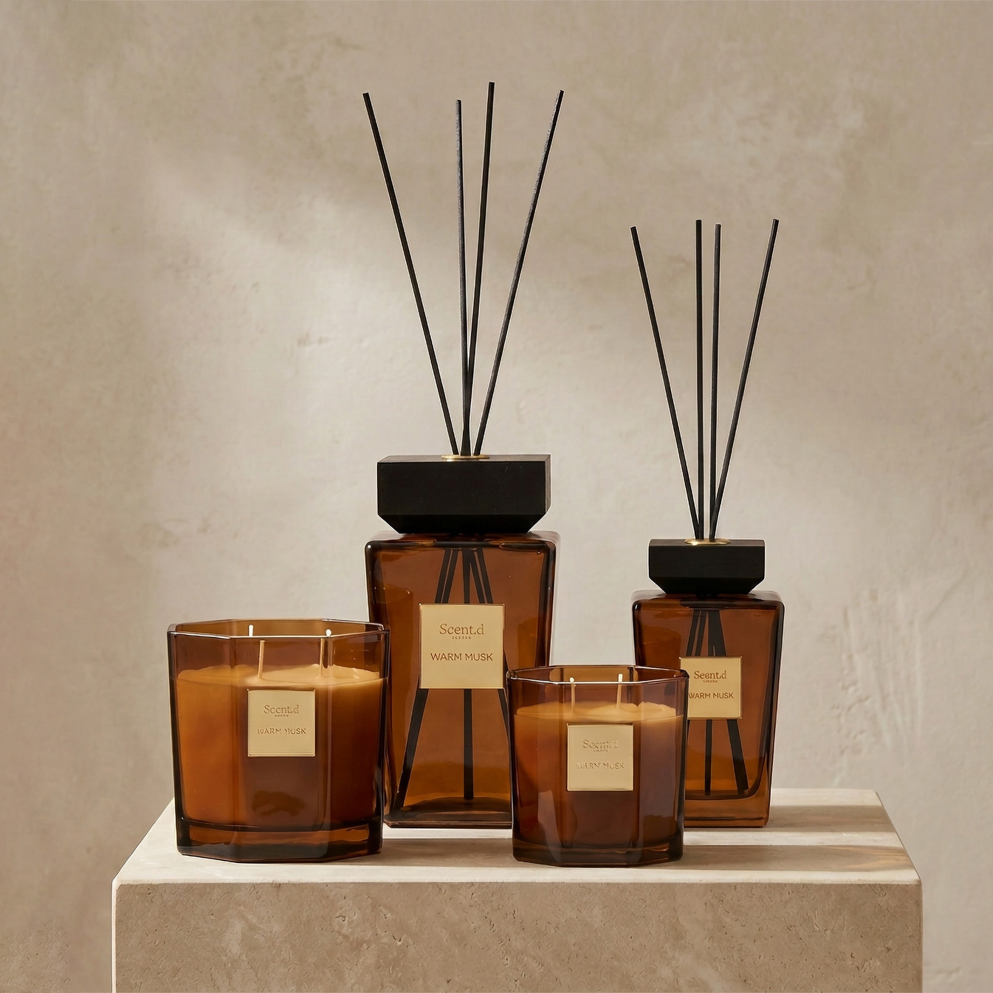 Scent.d London Warm Musk Scented Jar Candle - 380 gms-household-homefragrance-candles-image-7