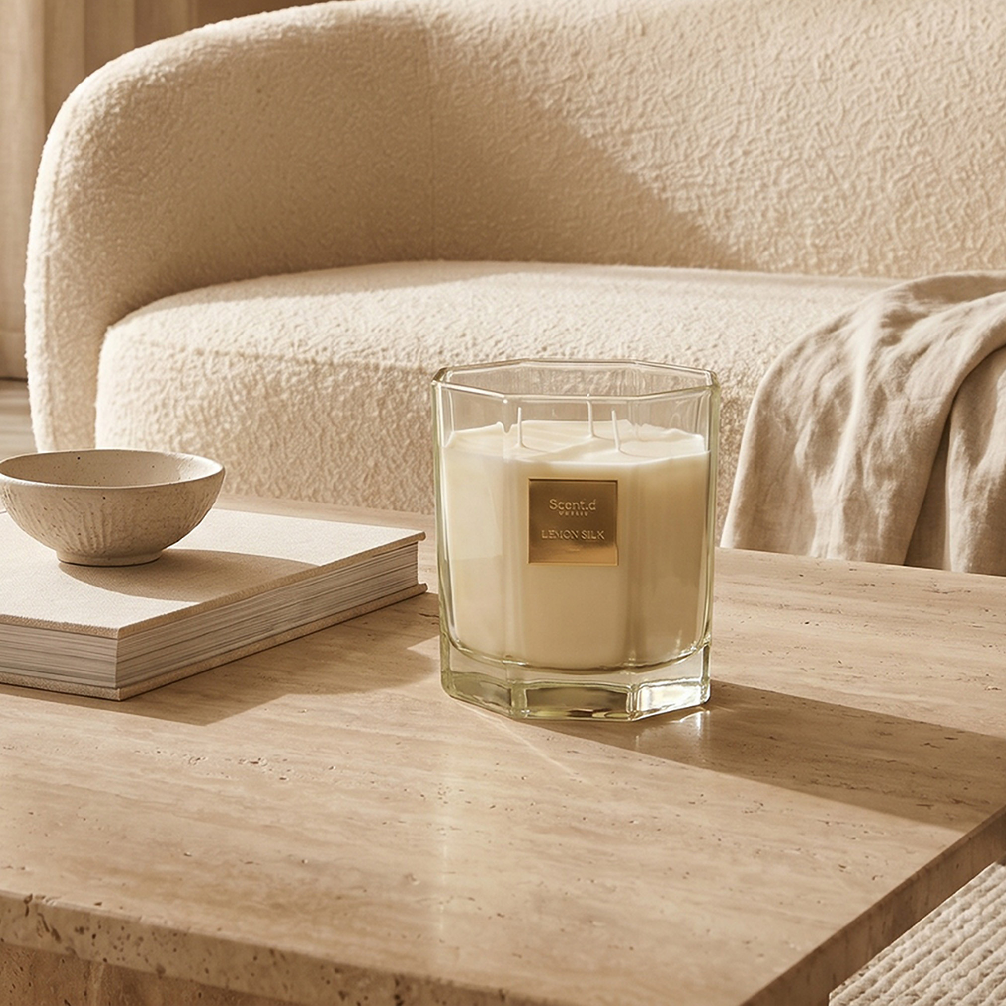 Scent.d London Lemon Silk Scented Jar Candle - 600 gms-household-homefragrance-candles-image-4