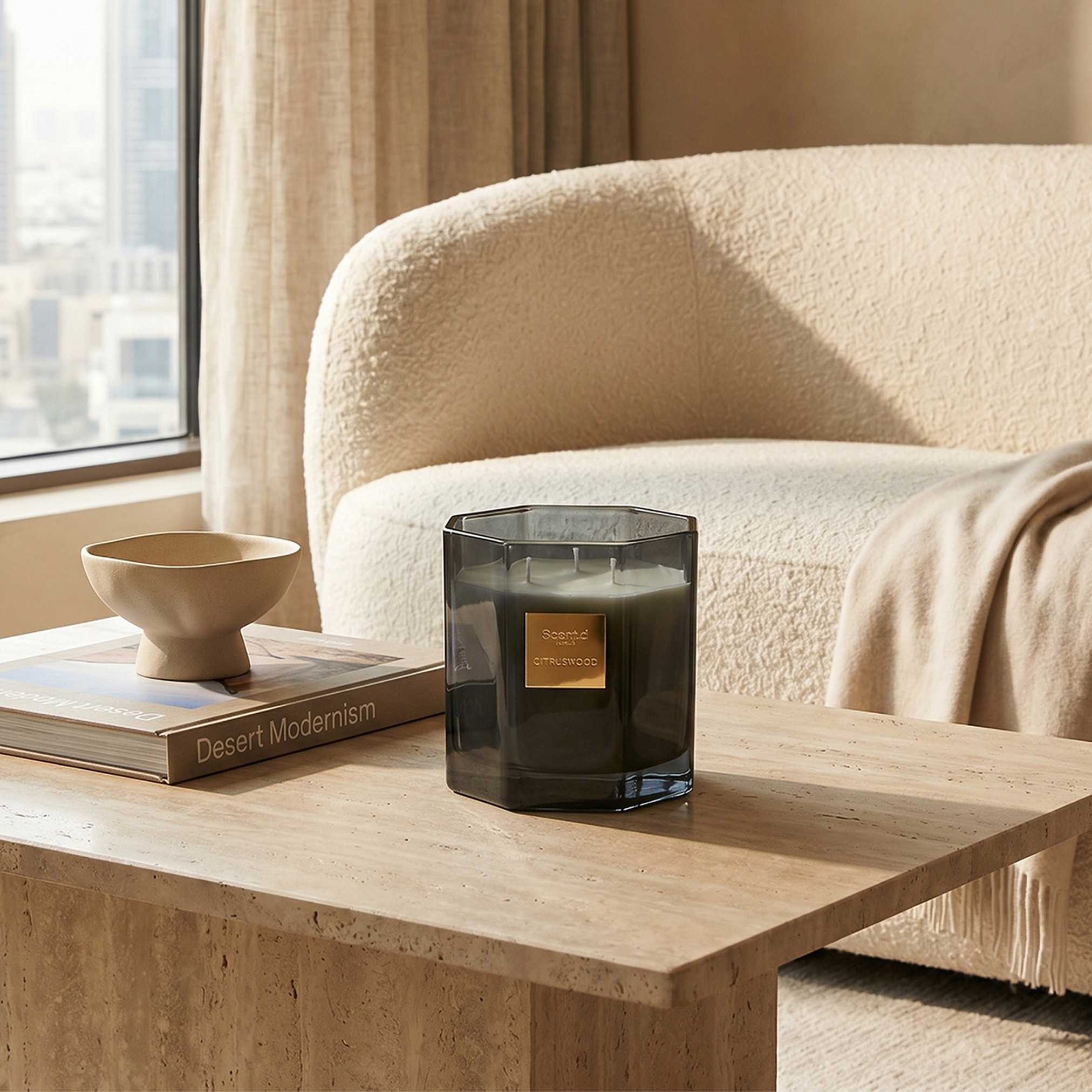 Scent.d London Citruswood Scented Jar Candle - 600 gms-household-homefragrance-candles-image-4