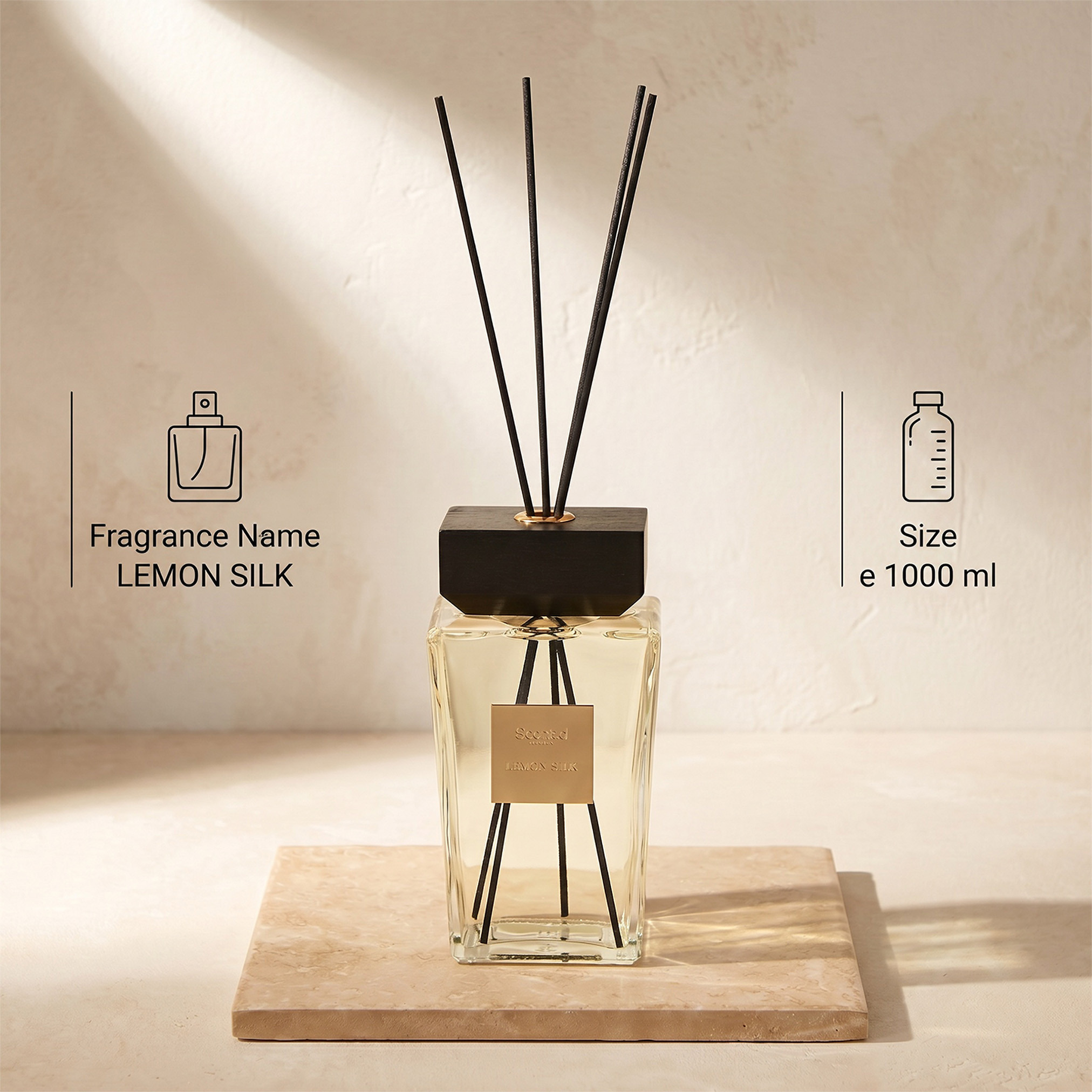 Scent.d London Maison Lemon Silk Reed Diffuser - 1 L-household-homefragrance-reeddiffusers-image-6