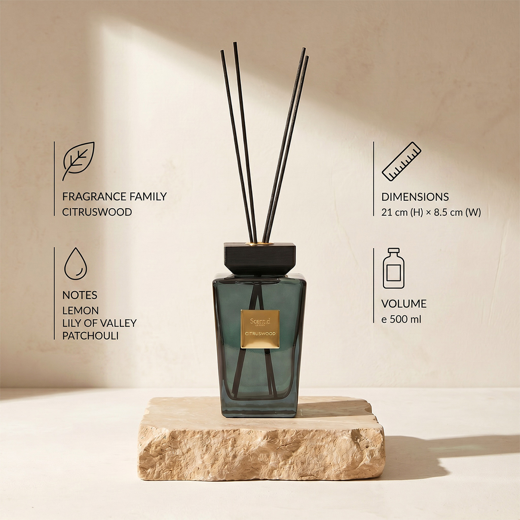موزع أعواد معطر سينت.دي لندن ميزون برائحة خشب الحمضيات - 500 مل-household-homefragrance-reeddiffusers-image-6