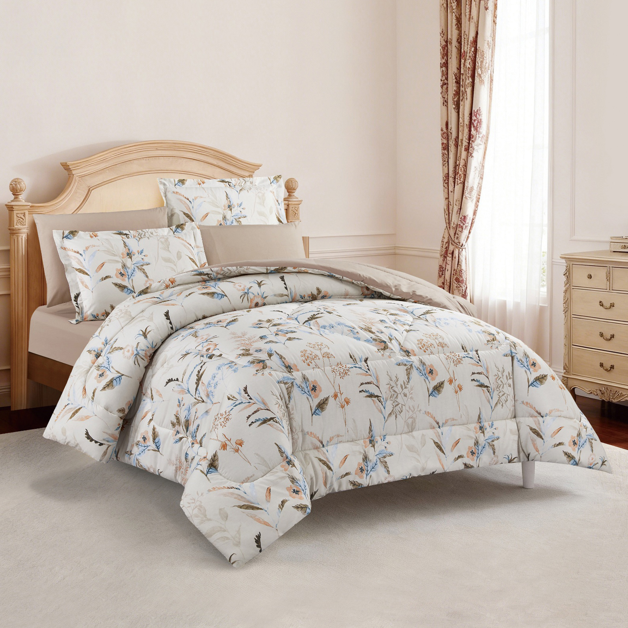 Floral Printed Comforter Set-household-bedding-comfortersandbedspreads-comforters-image-8