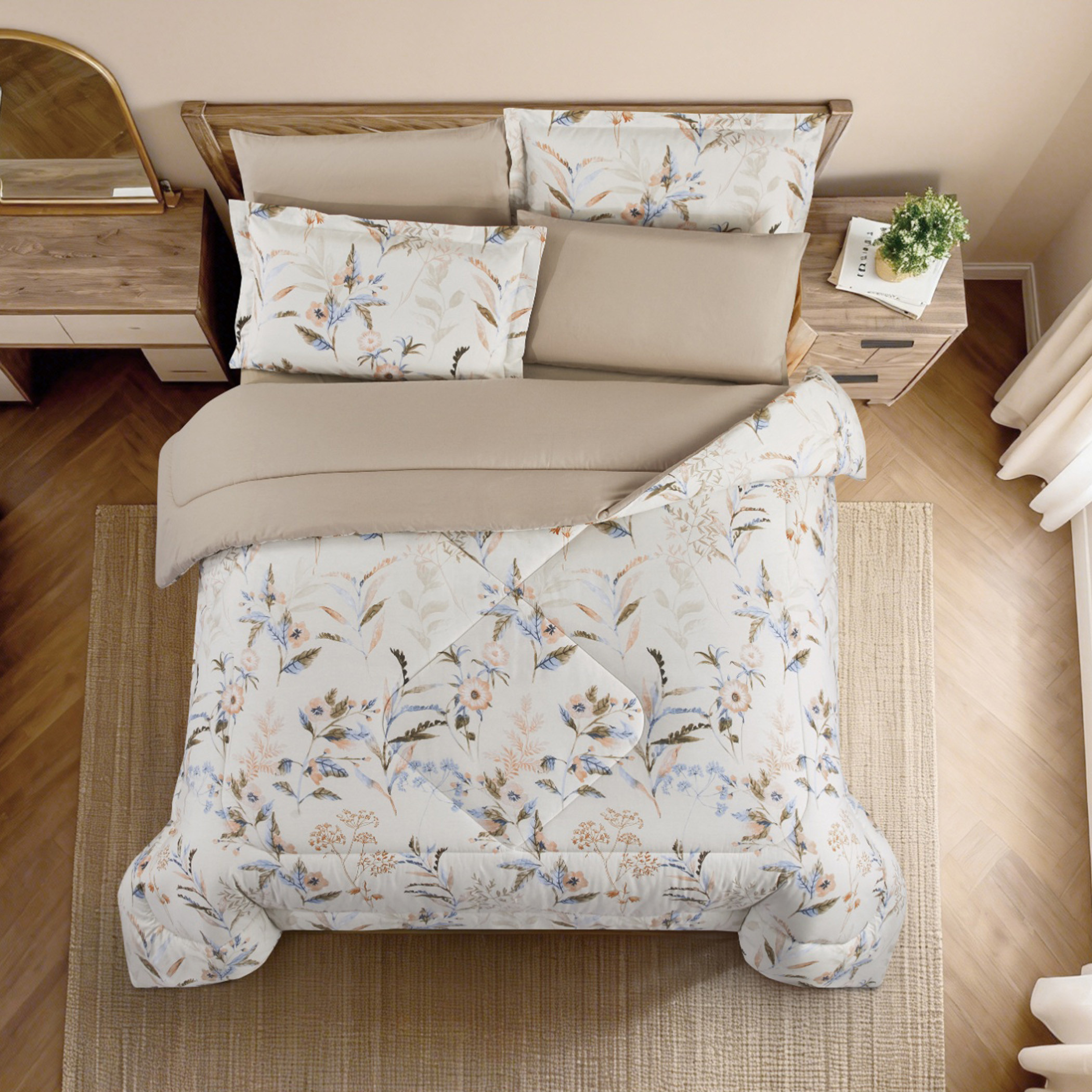 Floral Printed Comforter Set-household-bedding-comfortersandbedspreads-comforters-image-13