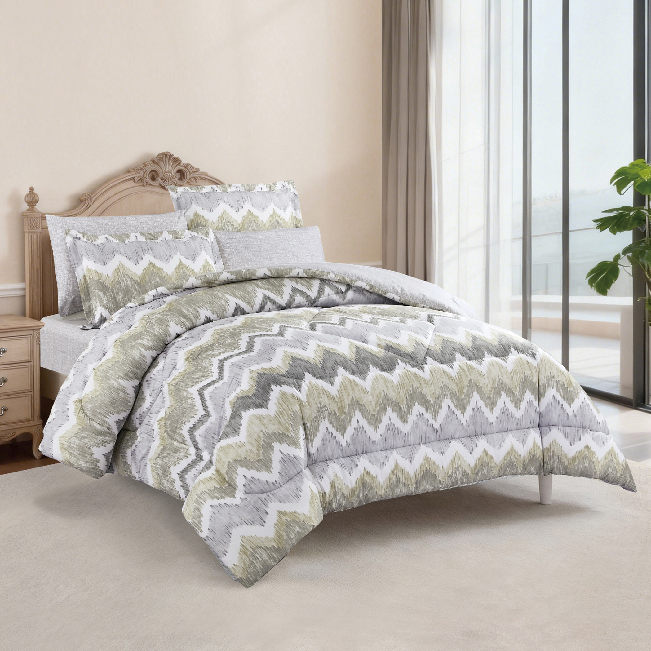 Floral Printed Comforter Set-household-bedding-comfortersandbedspreads-comforters-image-15