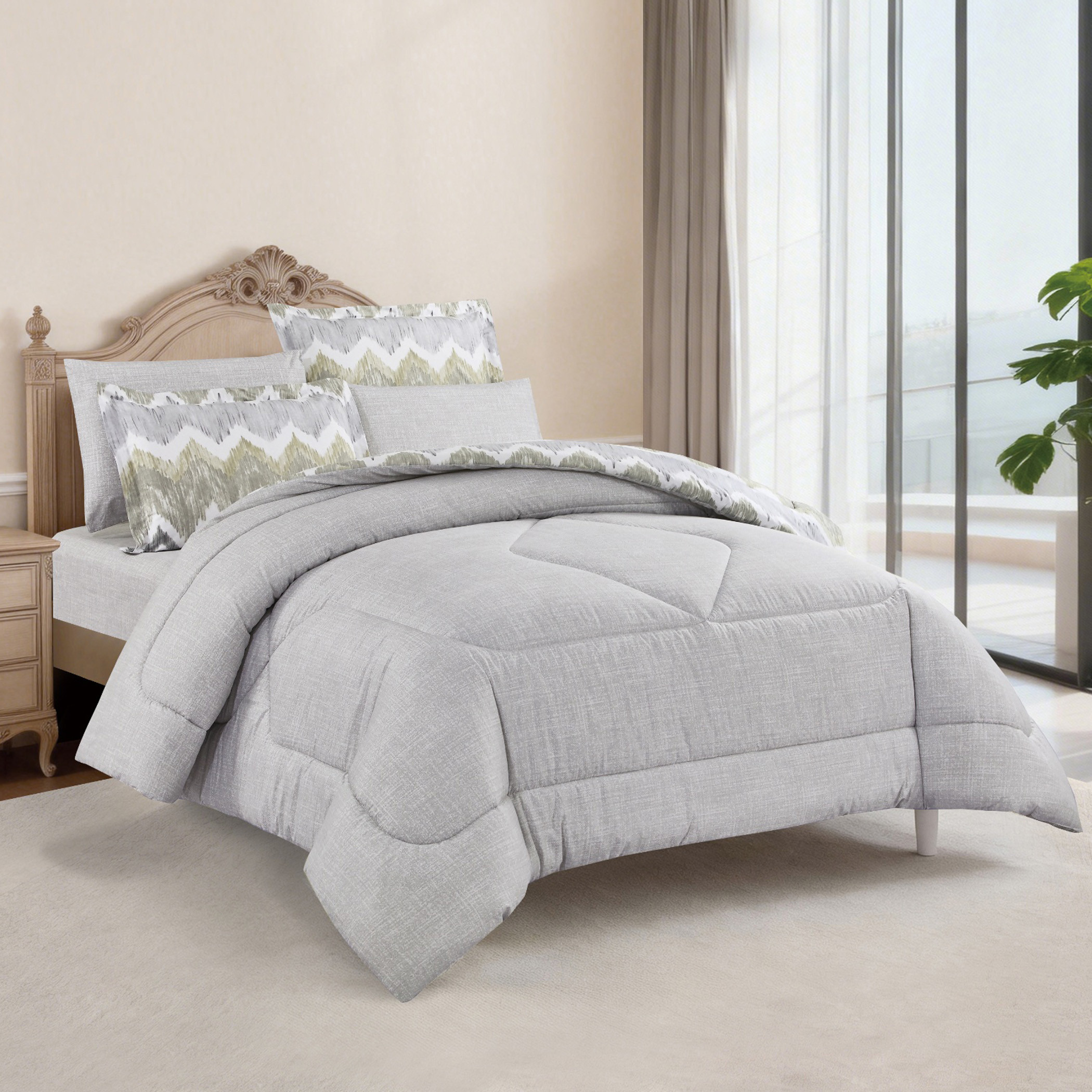 Floral Printed Comforter Set-household-bedding-comfortersandbedspreads-comforters-image-20