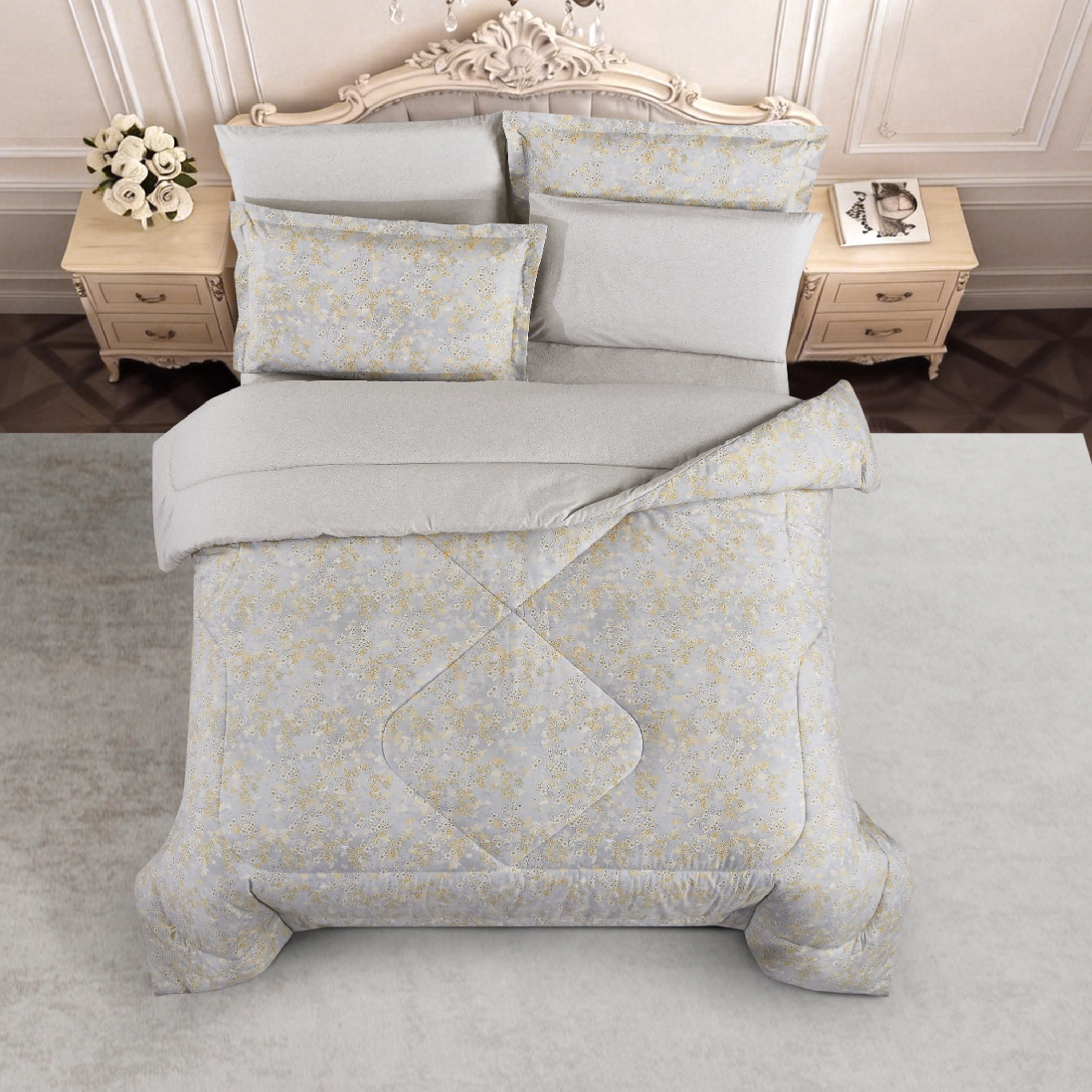 Floral Printed Comforter Set-household-bedding-comfortersandbedspreads-comforters-image-5