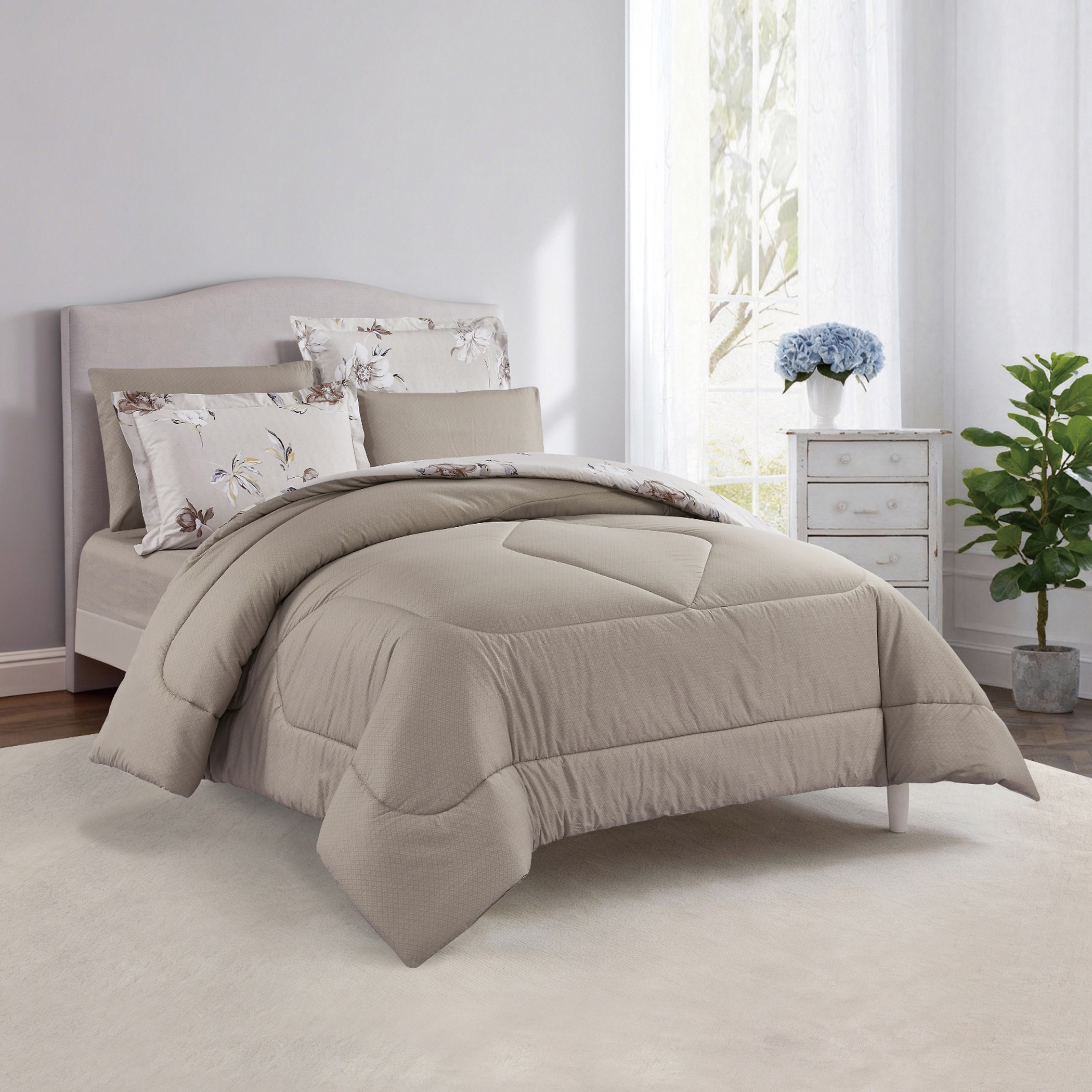 Floral Printed Comforter Set-household-bedding-comfortersandbedspreads-comforters-image-33
