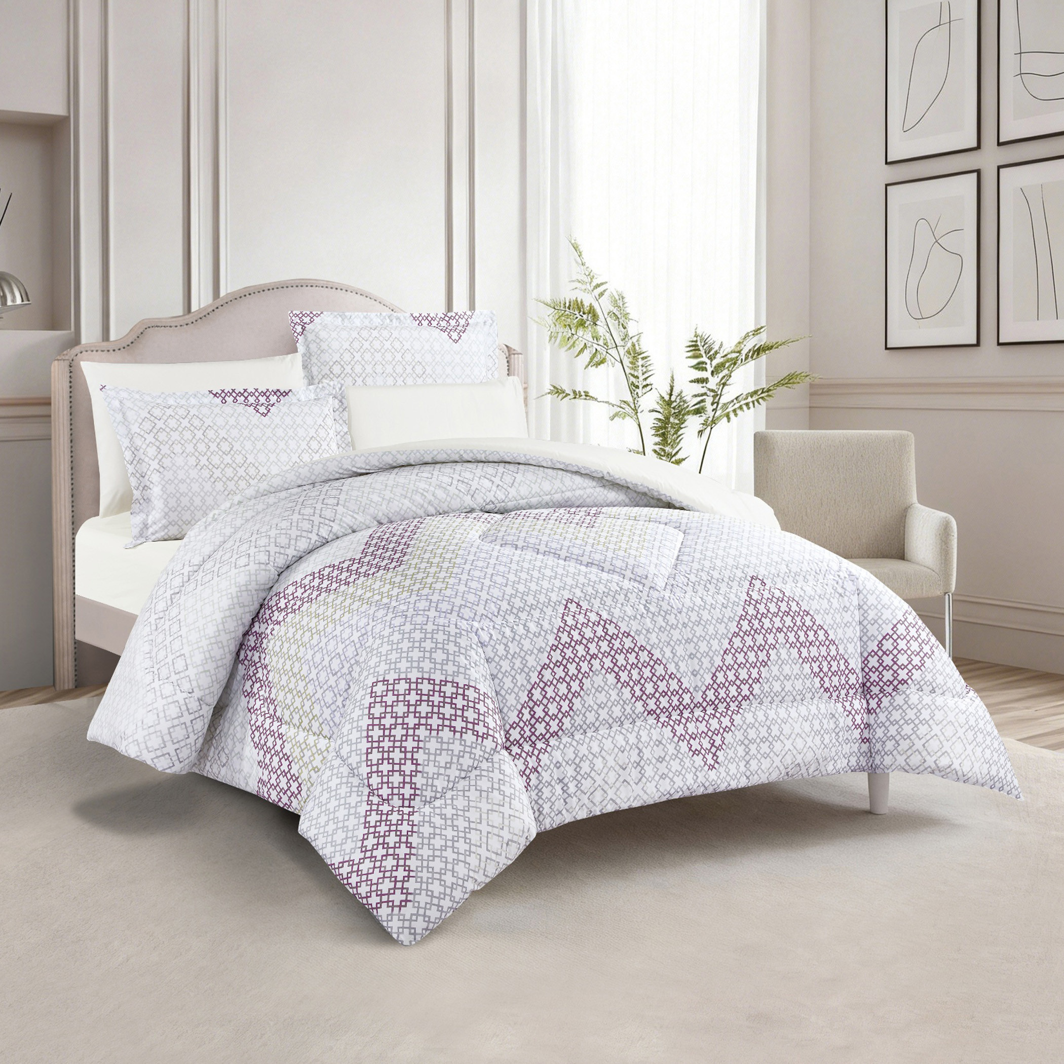 Floral Printed Comforter Set-household-bedding-comfortersandbedspreads-comforters-image-42