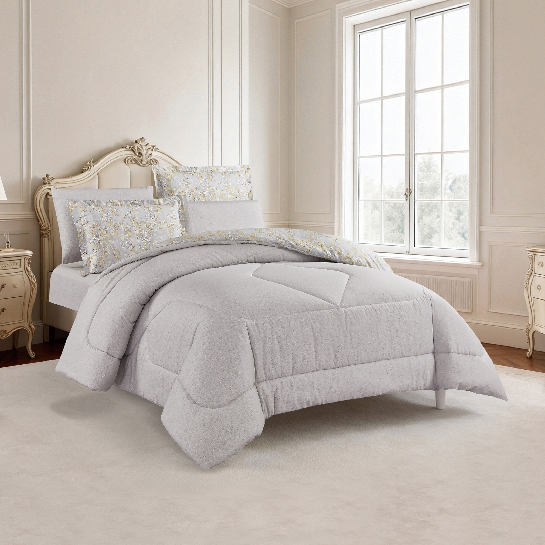 طقم لحاف بوجهين وطبعات متعرجة-household-bedding-comfortersandbedspreads-comforters-image-4