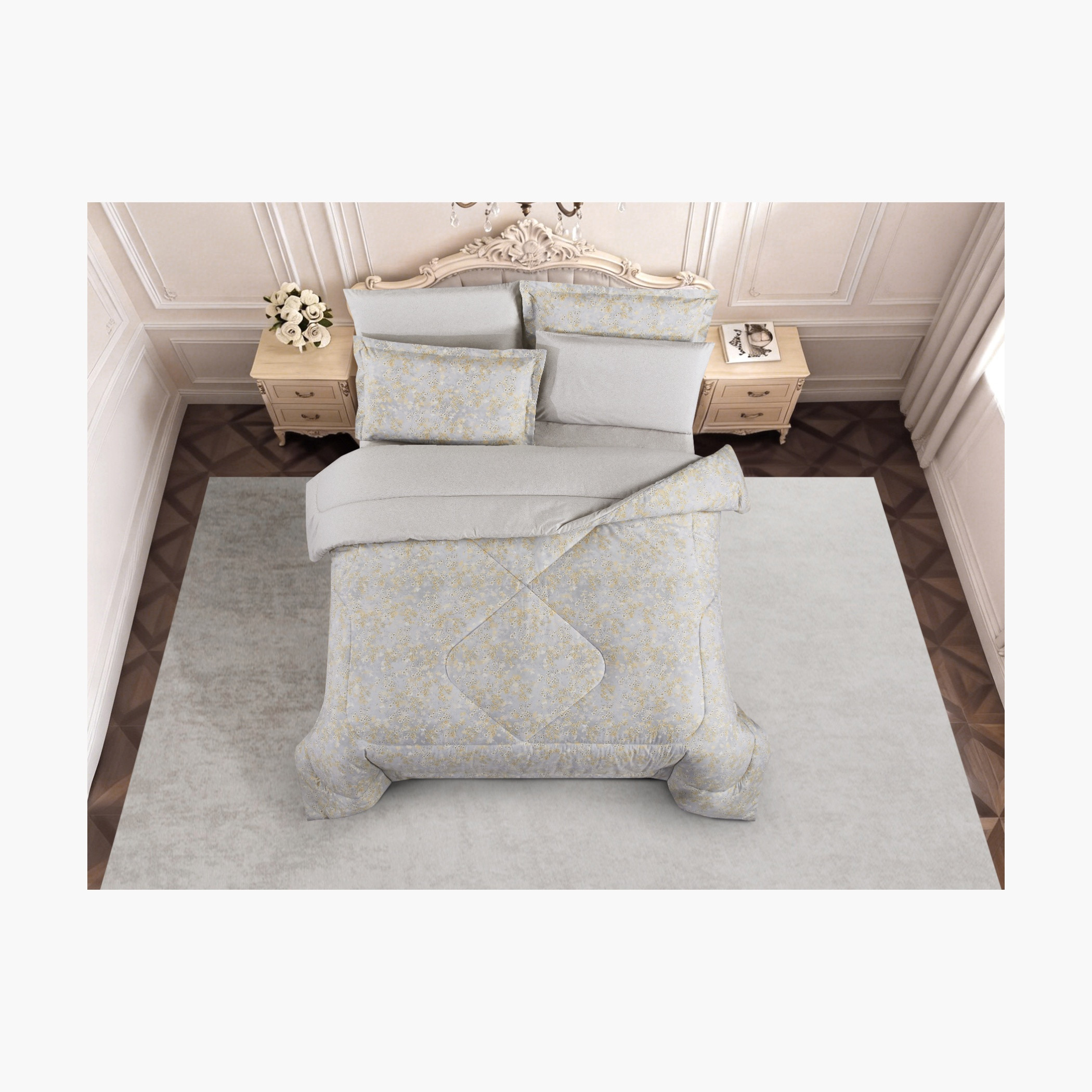 طقم لحاف بوجهين وطبعات متعرجة-household-bedding-comfortersandbedspreads-comforters-image-5