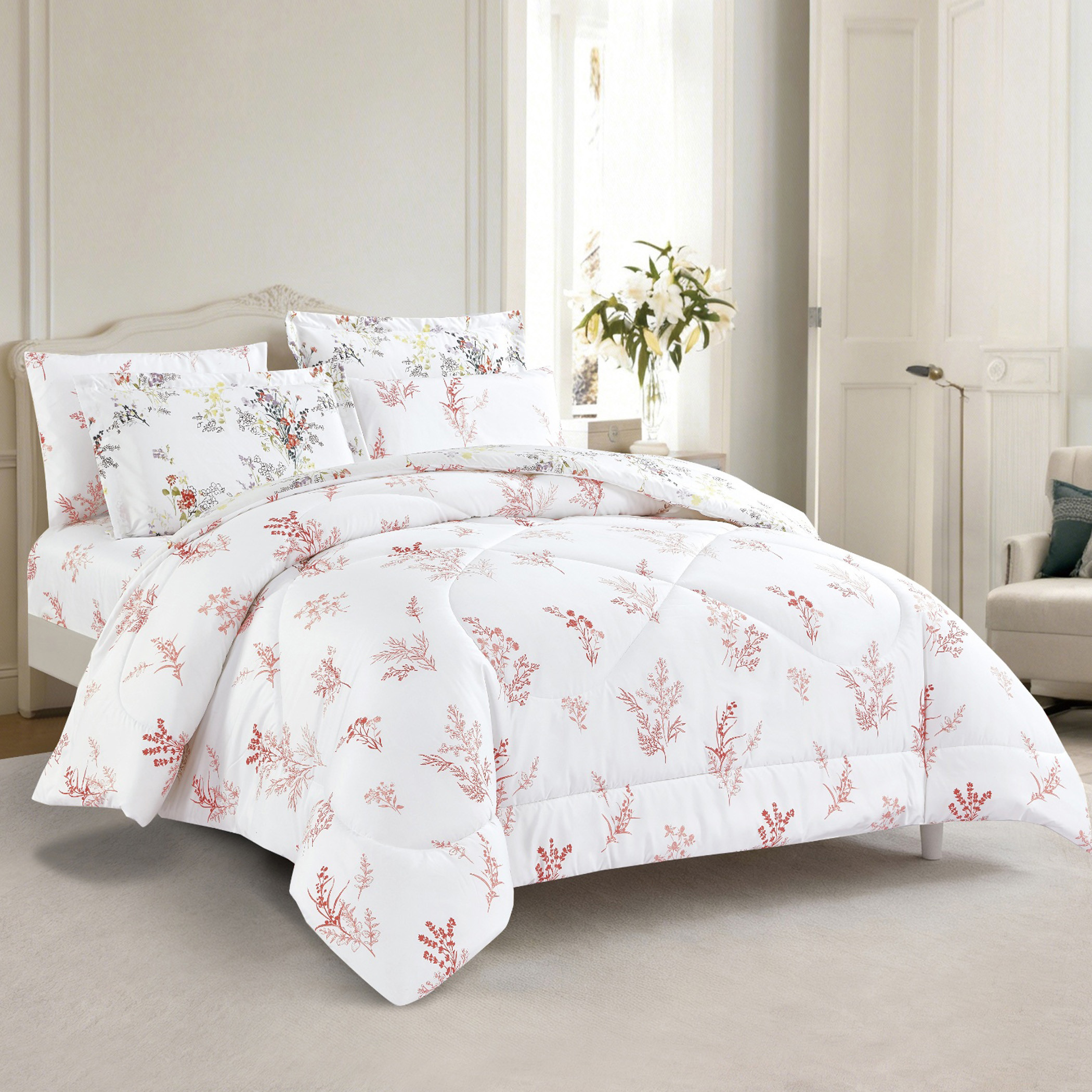 Floral Printed Comforter Set-household-bedding-comfortersandbedspreads-comforters-image-20