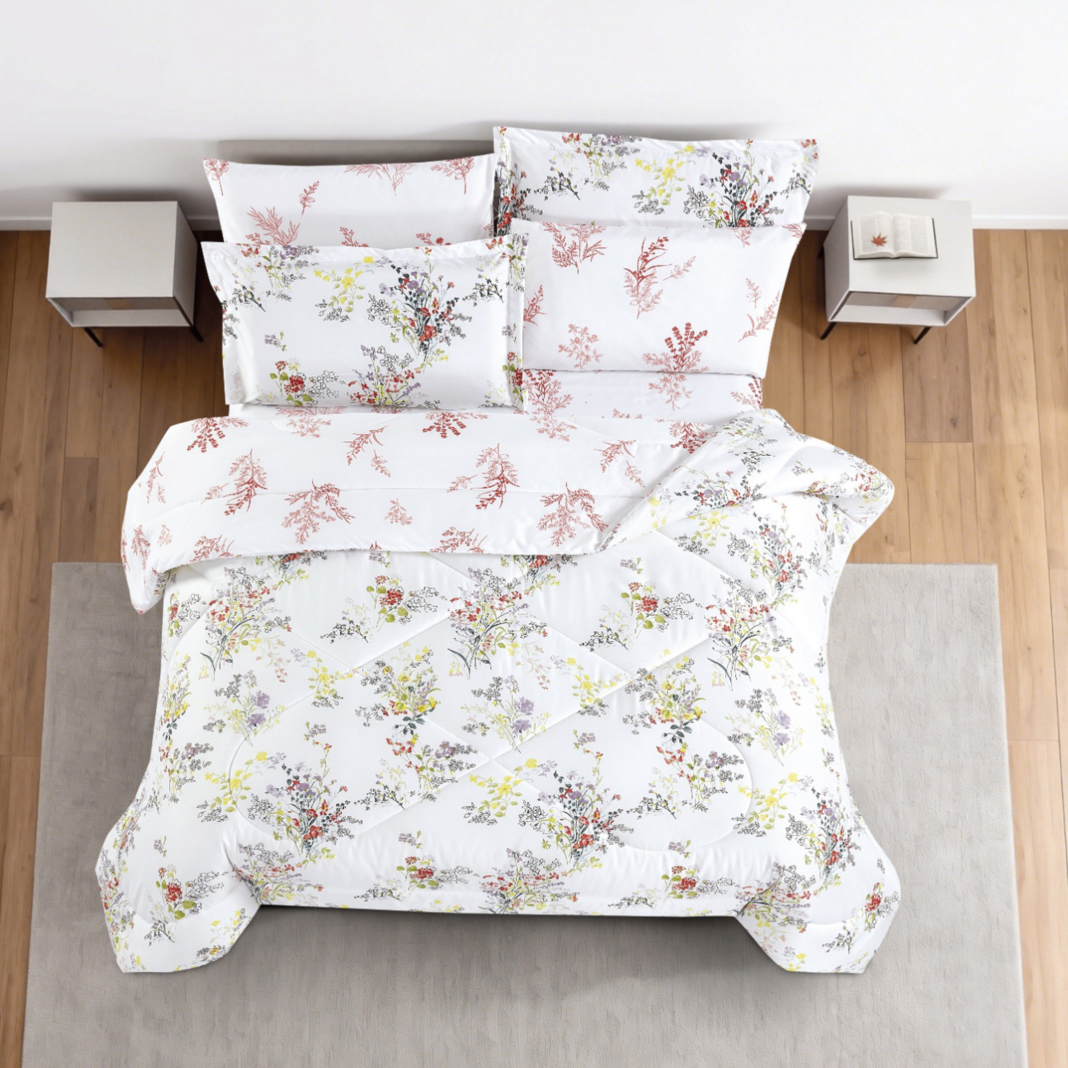 Floral Printed Comforter Set-household-bedding-comfortersandbedspreads-comforters-image-5