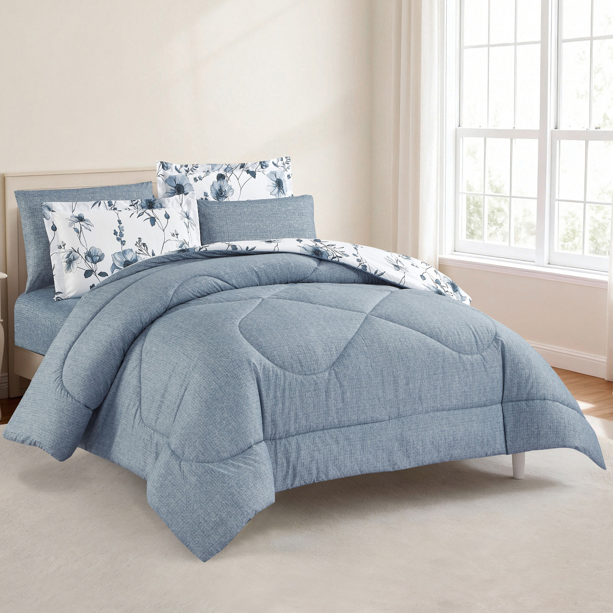 Floral Printed Comforter Set-household-bedding-comfortersandbedspreads-comforters-image-27