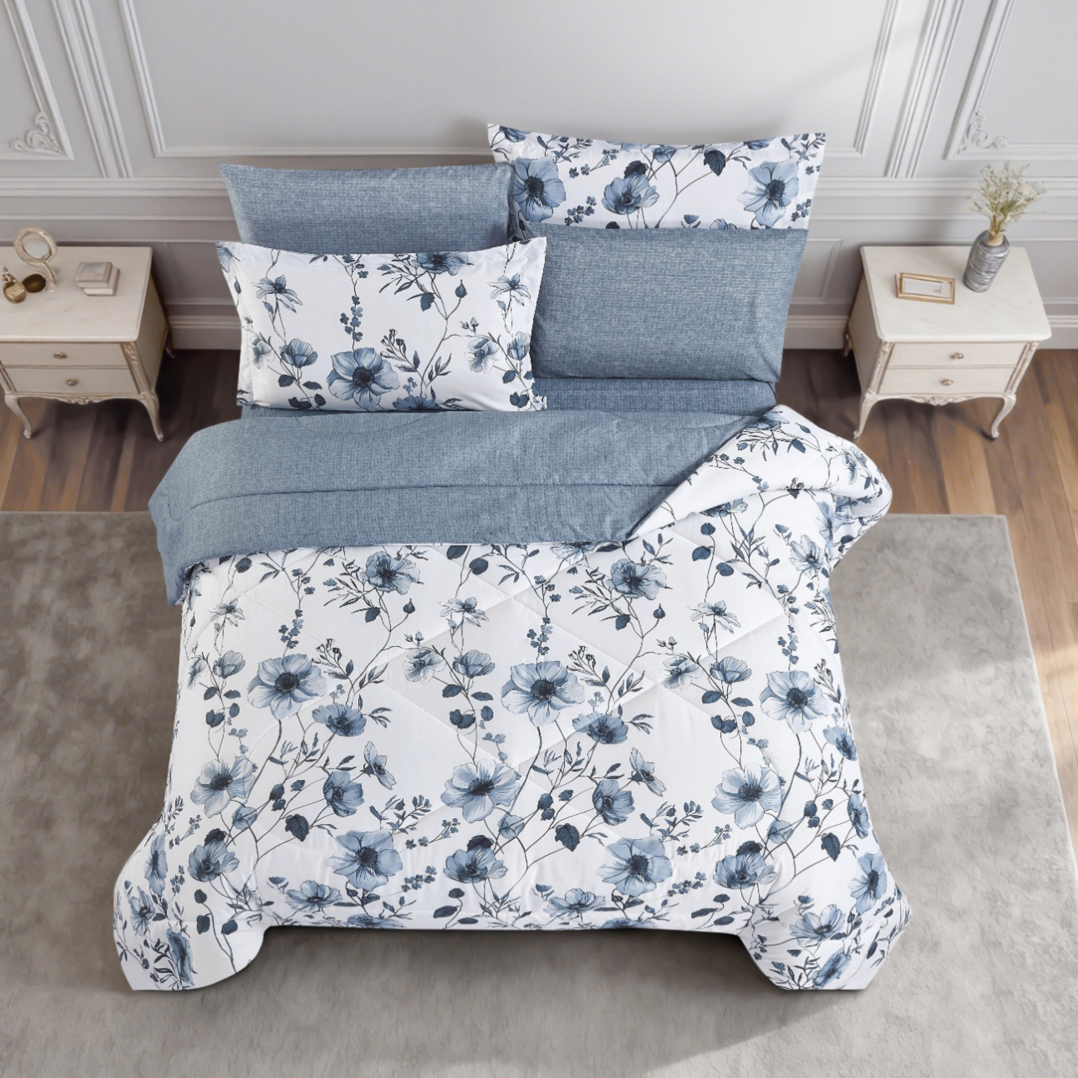 Floral Printed Comforter Set-household-bedding-comfortersandbedspreads-comforters-image-28