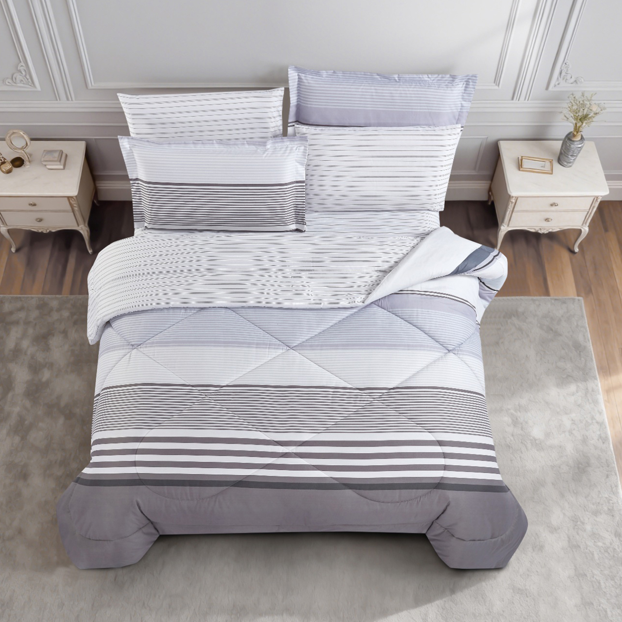 Floral Printed Comforter Set-household-bedding-comfortersandbedspreads-comforters-image-2