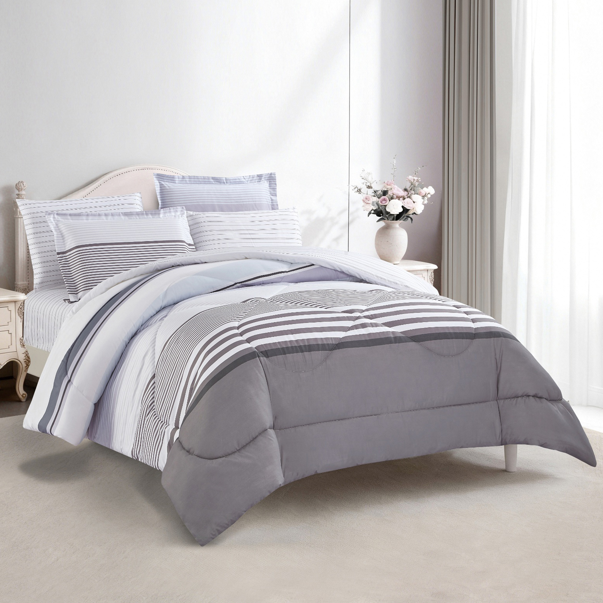 Floral Printed Comforter Set-household-bedding-comfortersandbedspreads-comforters-image-19