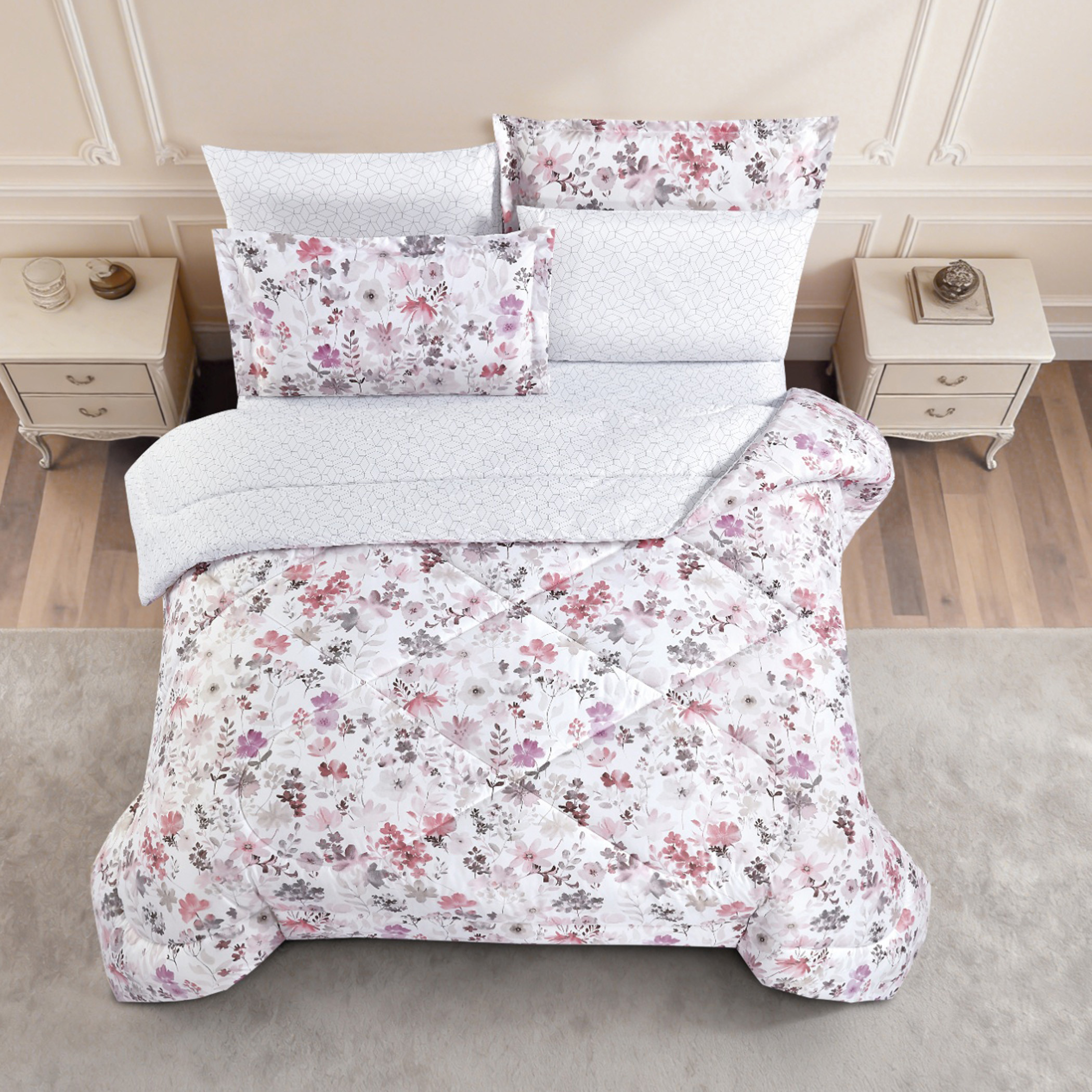 Floral Printed Comforter Set-household-bedding-comfortersandbedspreads-comforters-image-42