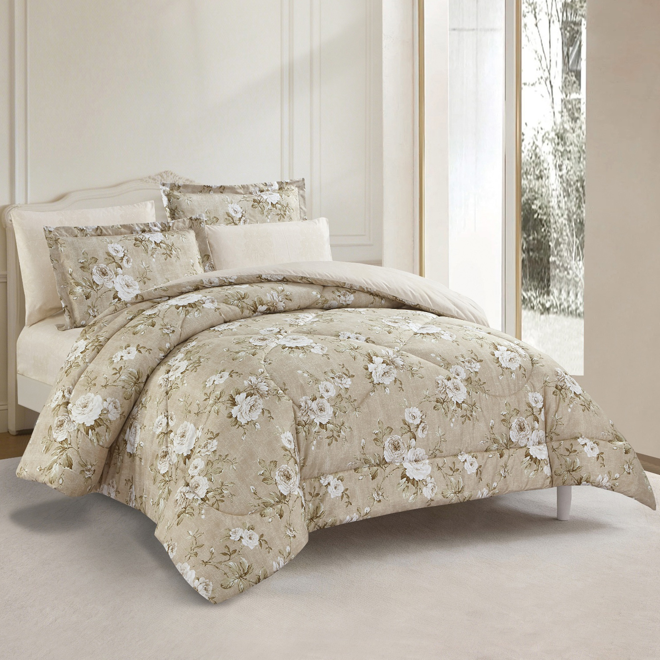 Floral Printed Comforter Set-household-bedding-comfortersandbedspreads-comforters-image-6