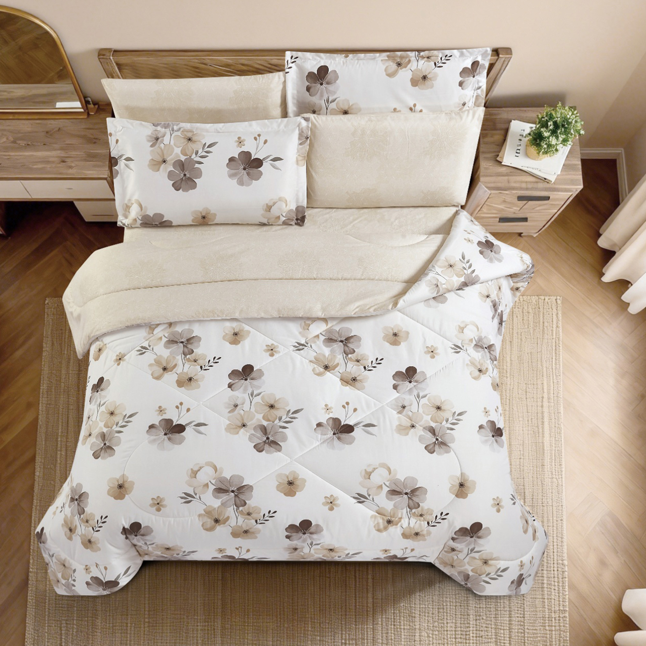 Floral Printed Comforter Set-household-bedding-comfortersandbedspreads-comforters-image-9