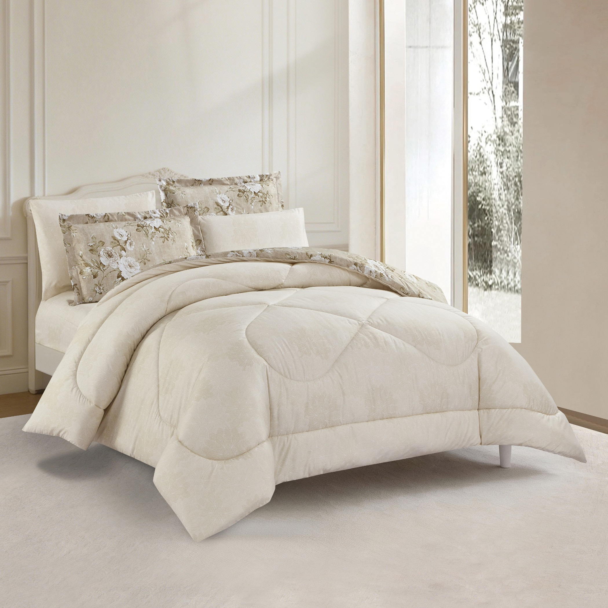 Floral Printed Comforter Set-household-bedding-comfortersandbedspreads-comforters-image-10