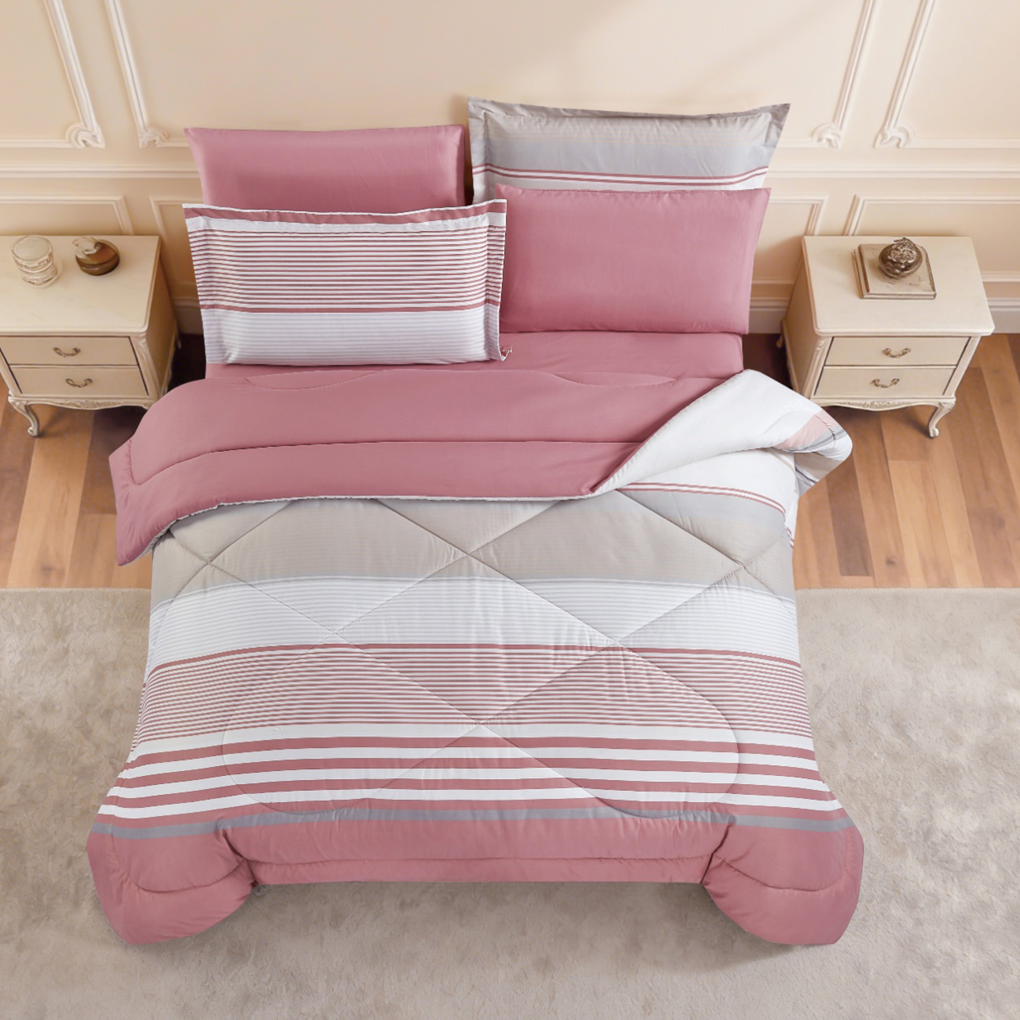Floral Printed Comforter Set-household-bedding-comfortersandbedspreads-comforters-image-5