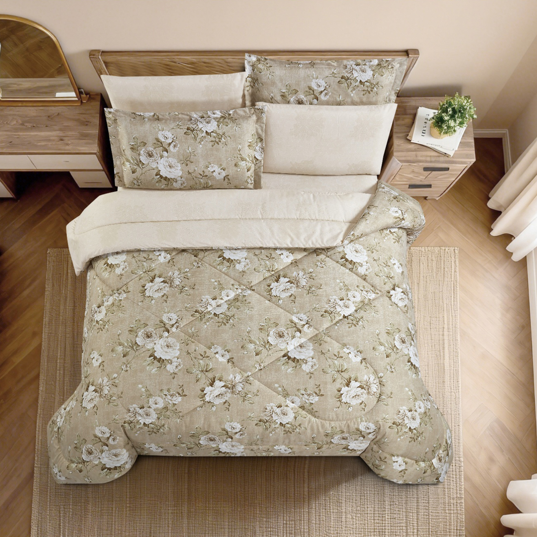 Floral Printed Comforter Set-household-bedding-comfortersandbedspreads-comforters-image-59