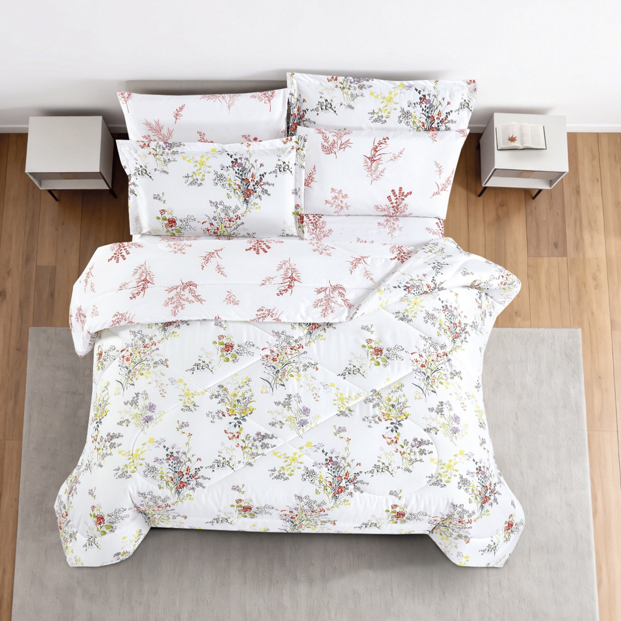Floral Printed Comforter Set-household-bedding-comfortersandbedspreads-comforters-image-4
