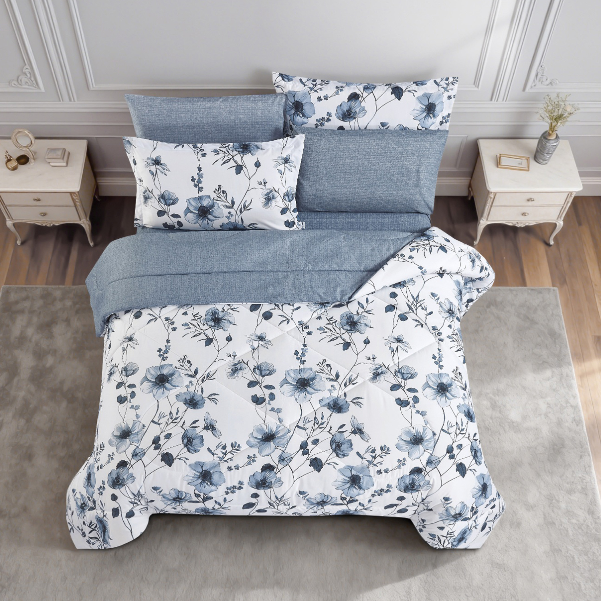 Floral Printed Comforter Set-household-bedding-comfortersandbedspreads-comforters-image-9