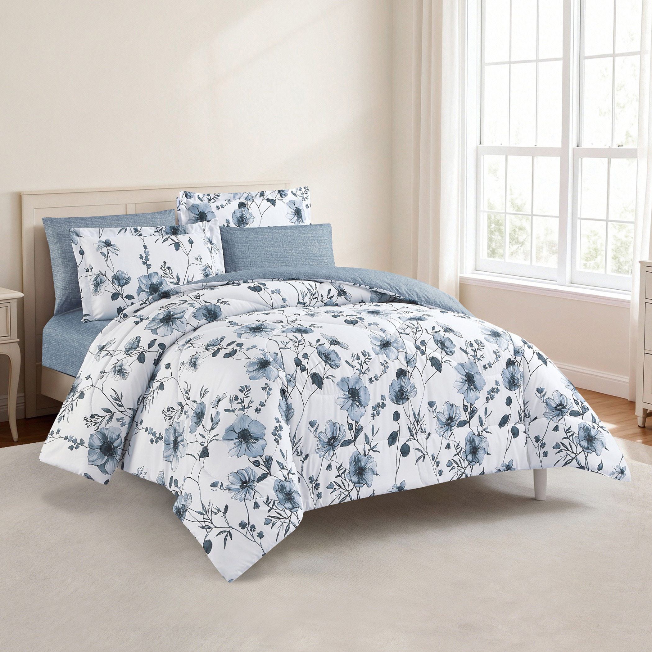 Floral Printed Comforter Set-household-bedding-comfortersandbedspreads-comforters-image-14