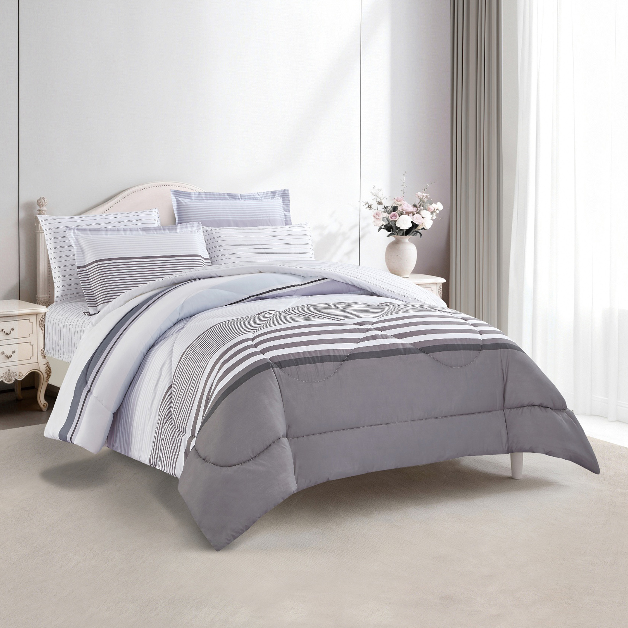 Floral Printed Comforter Set-household-bedding-comfortersandbedspreads-comforters-image-7
