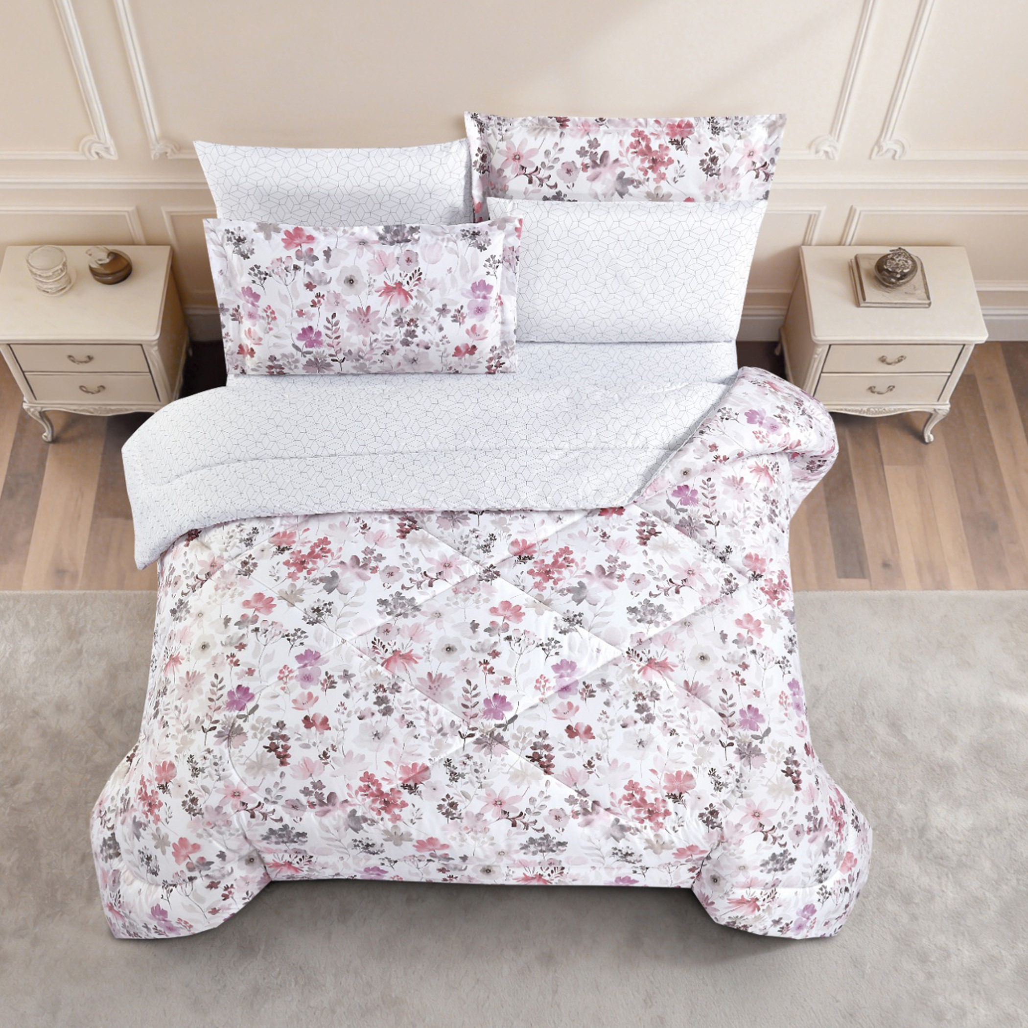 Floral Printed Comforter Set-household-bedding-comfortersandbedspreads-comforters-image-41