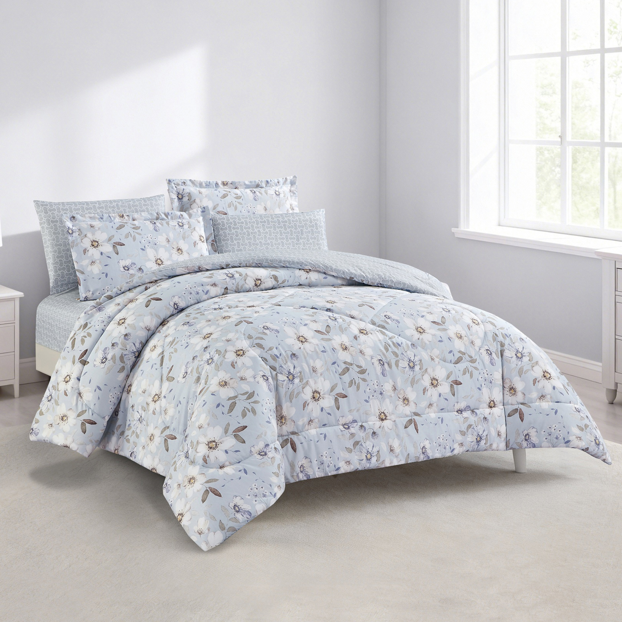Floral Printed Comforter Set-household-bedding-comfortersandbedspreads-comforters-image-29