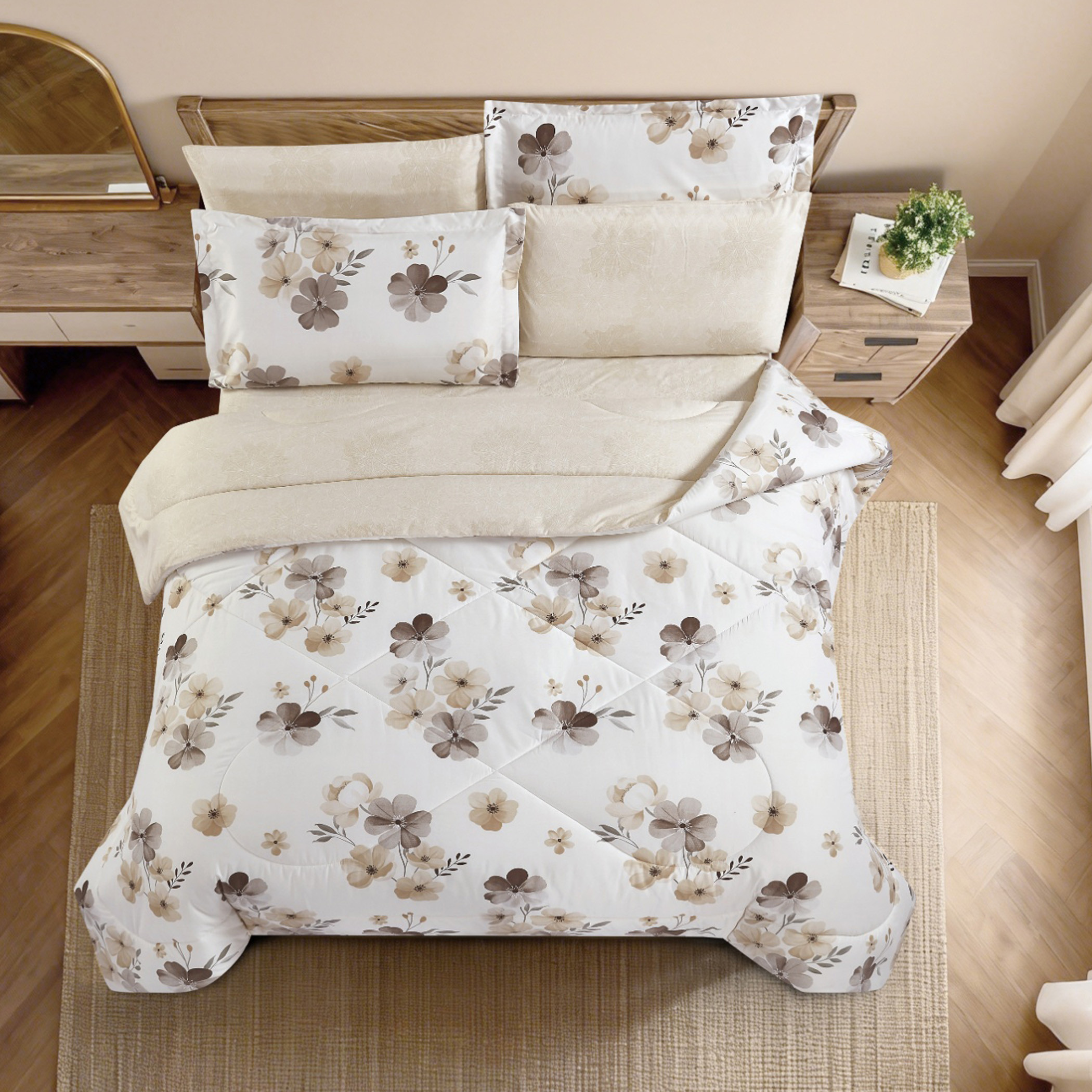 Floral Printed Comforter Set-household-bedding-comfortersandbedspreads-comforters-image-47