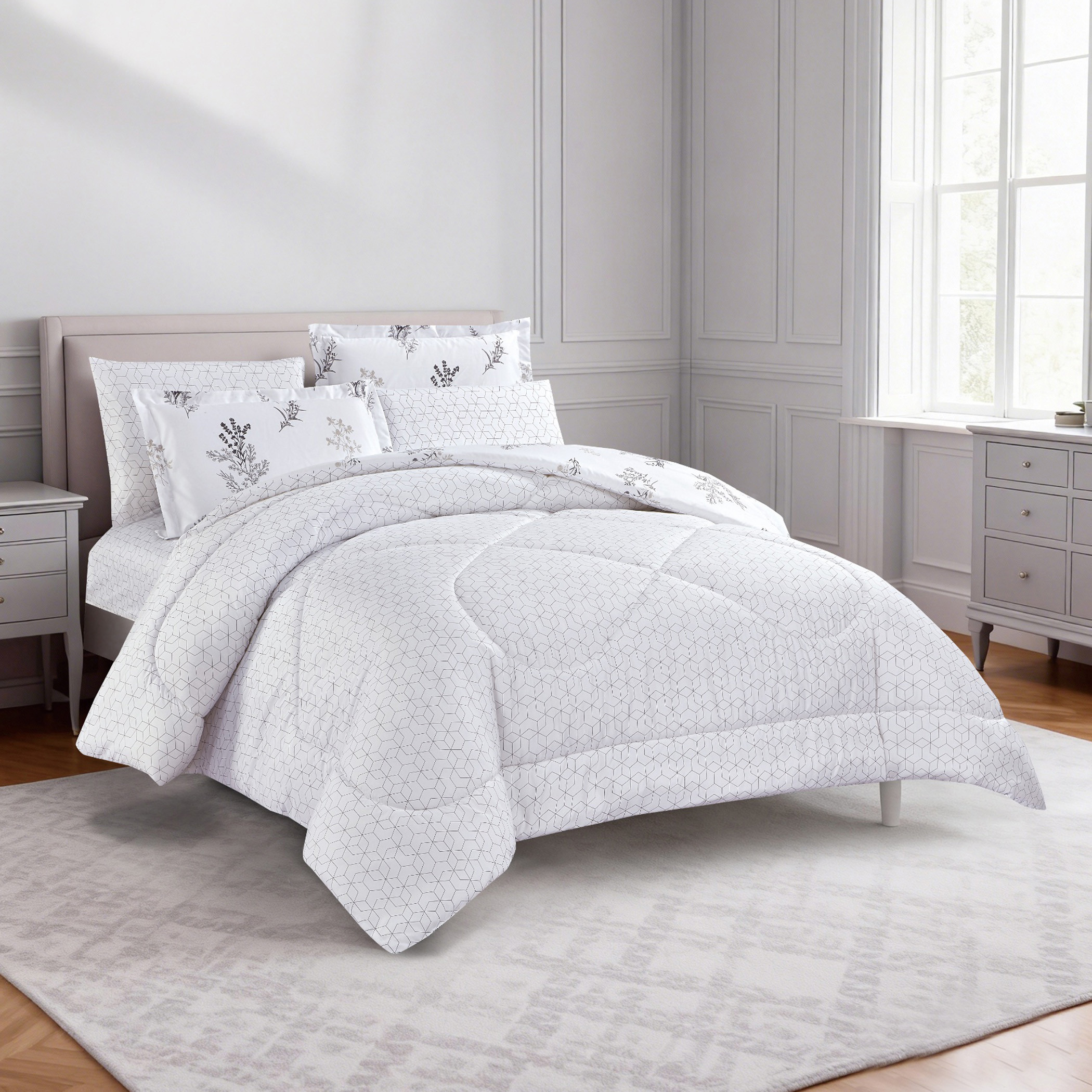 Floral Printed Comforter Set-household-bedding-comfortersandbedspreads-comforters-image-50
