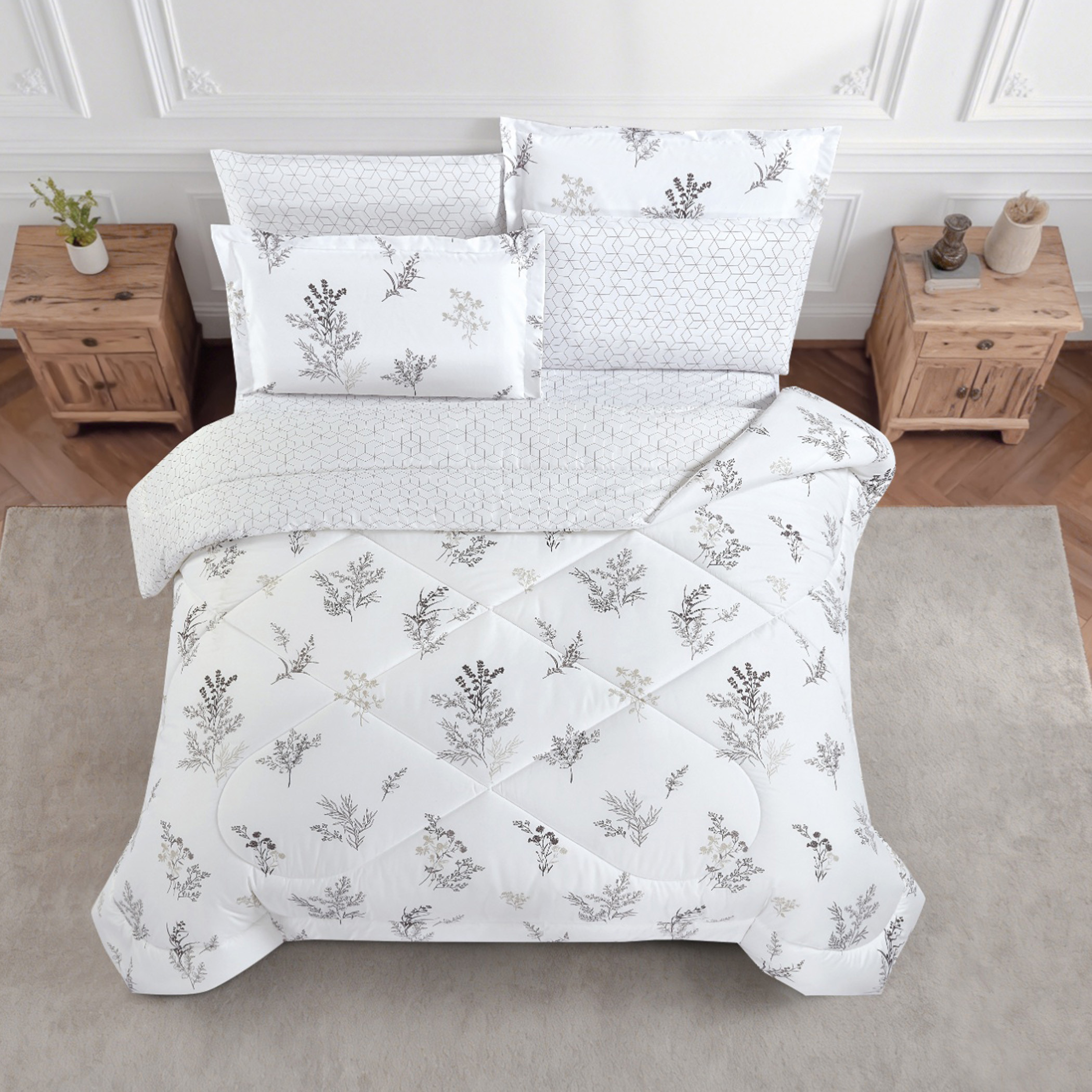 Floral Printed Comforter Set-household-bedding-comfortersandbedspreads-comforters-image-51