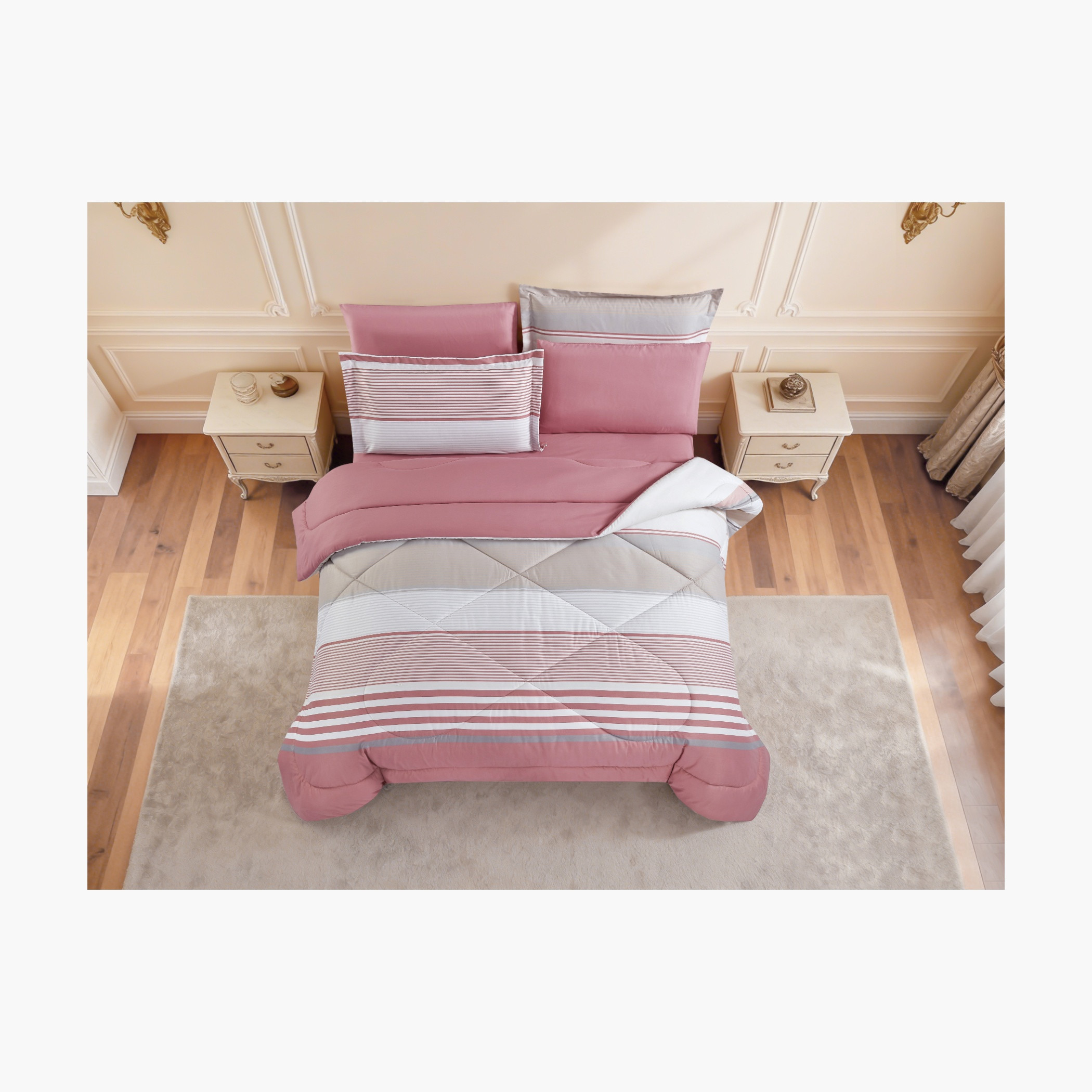 Floral Printed Comforter Set-household-bedding-comfortersandbedspreads-comforters-image-58