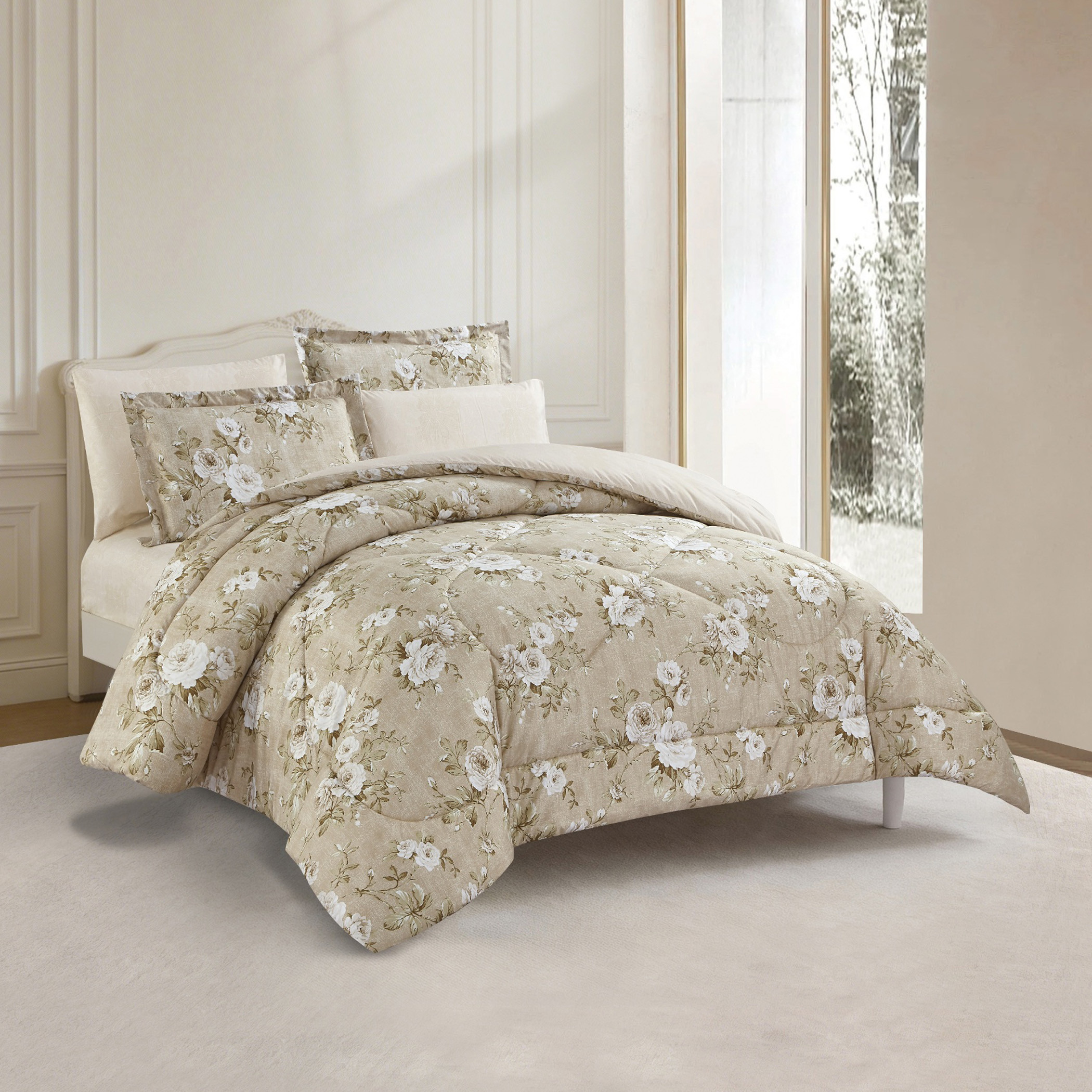 Floral Printed Comforter Set-household-bedding-comfortersandbedspreads-comforters-image-65