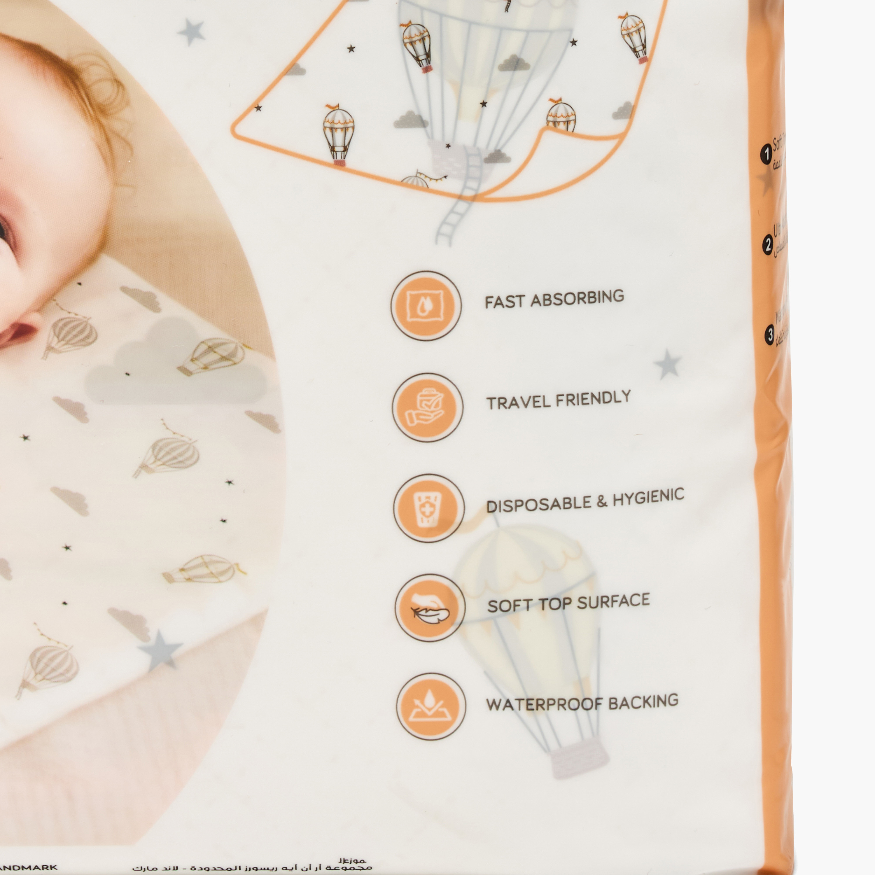 مفارش تغيير حفاضات للاستعمال مرة واحدة 10 قطع من جونيورز - 60x90 سم-baby-diapering-changingmats-image-3