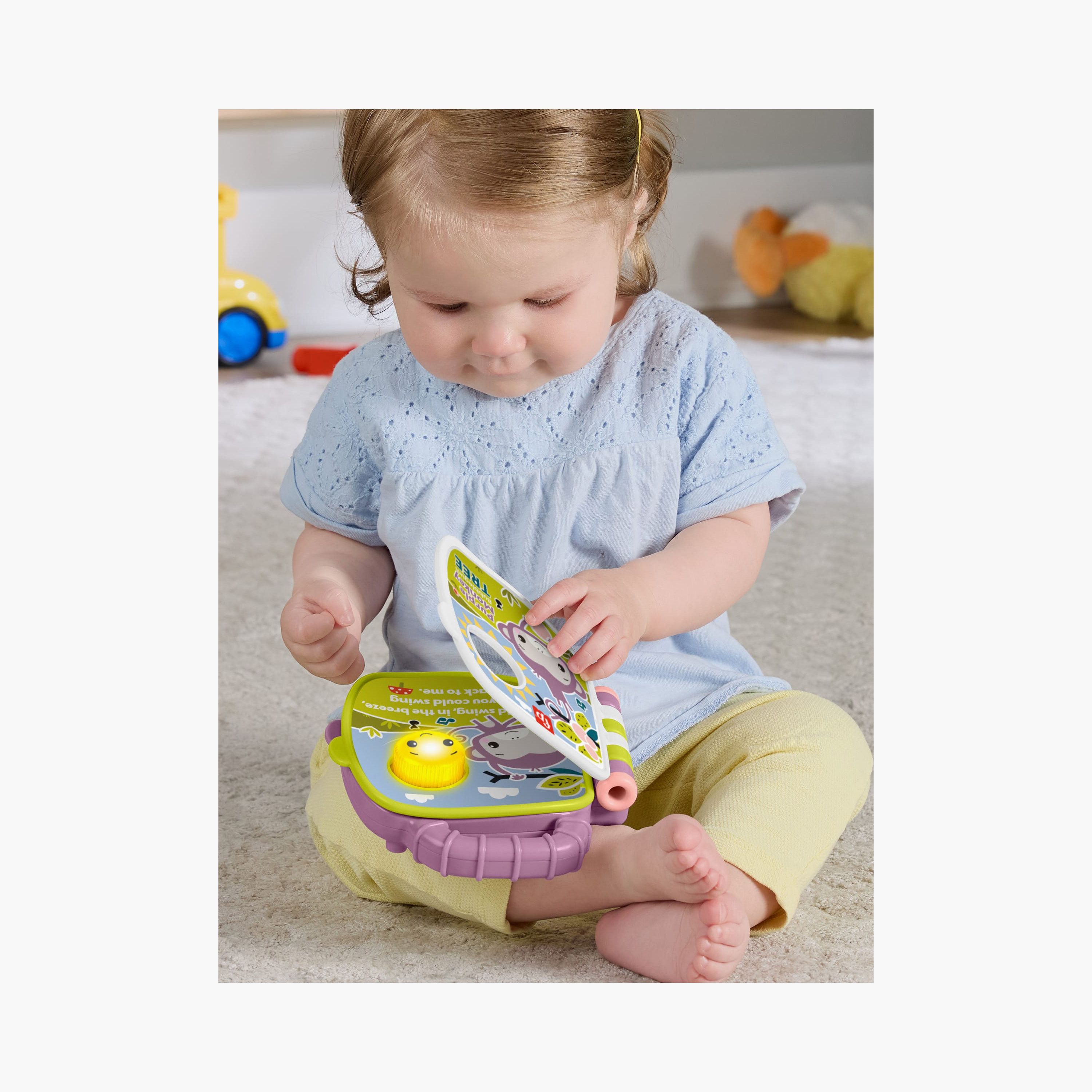 كتاب قصص "بيربل مونكي" القرد الأرجواني من فيشر برايس-toys-babyandtoddlertoys-learningtoys-image-2