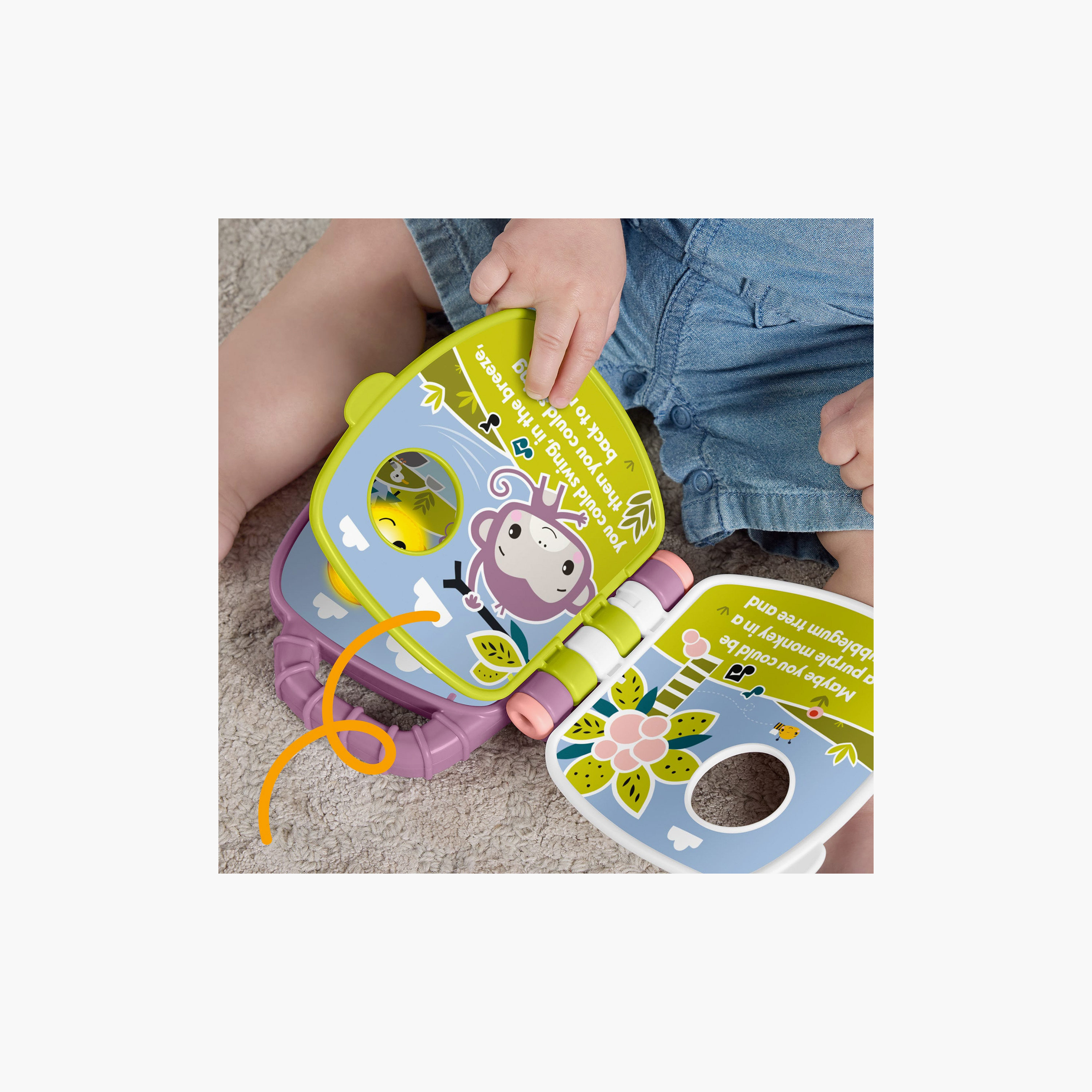 كتاب قصص "بيربل مونكي" القرد الأرجواني من فيشر برايس-toys-babyandtoddlertoys-learningtoys-image-3