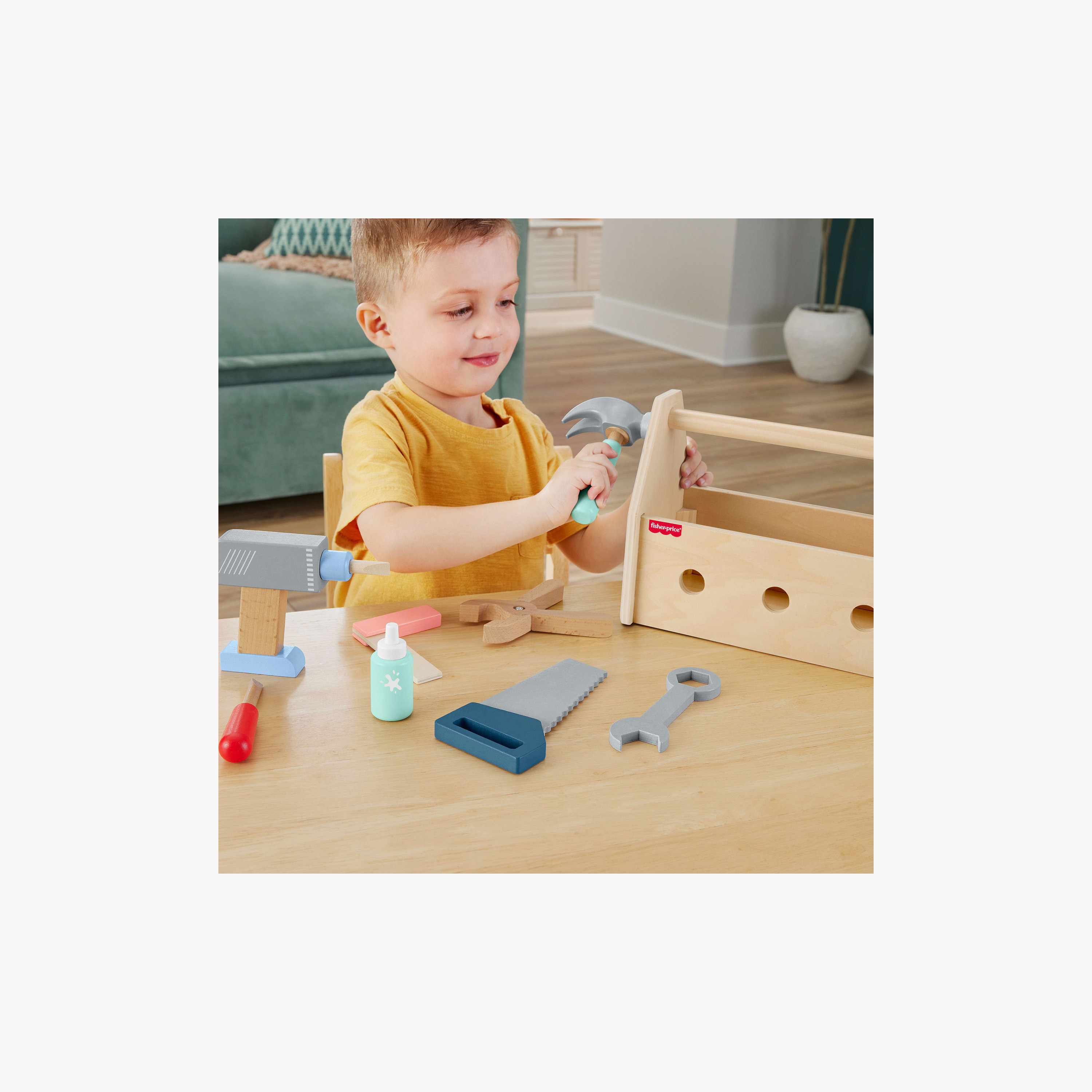 Fisher Price 9-Piece Wooden Tool Box Set-toys-roleplay-toolsandconstructionsets-image-4