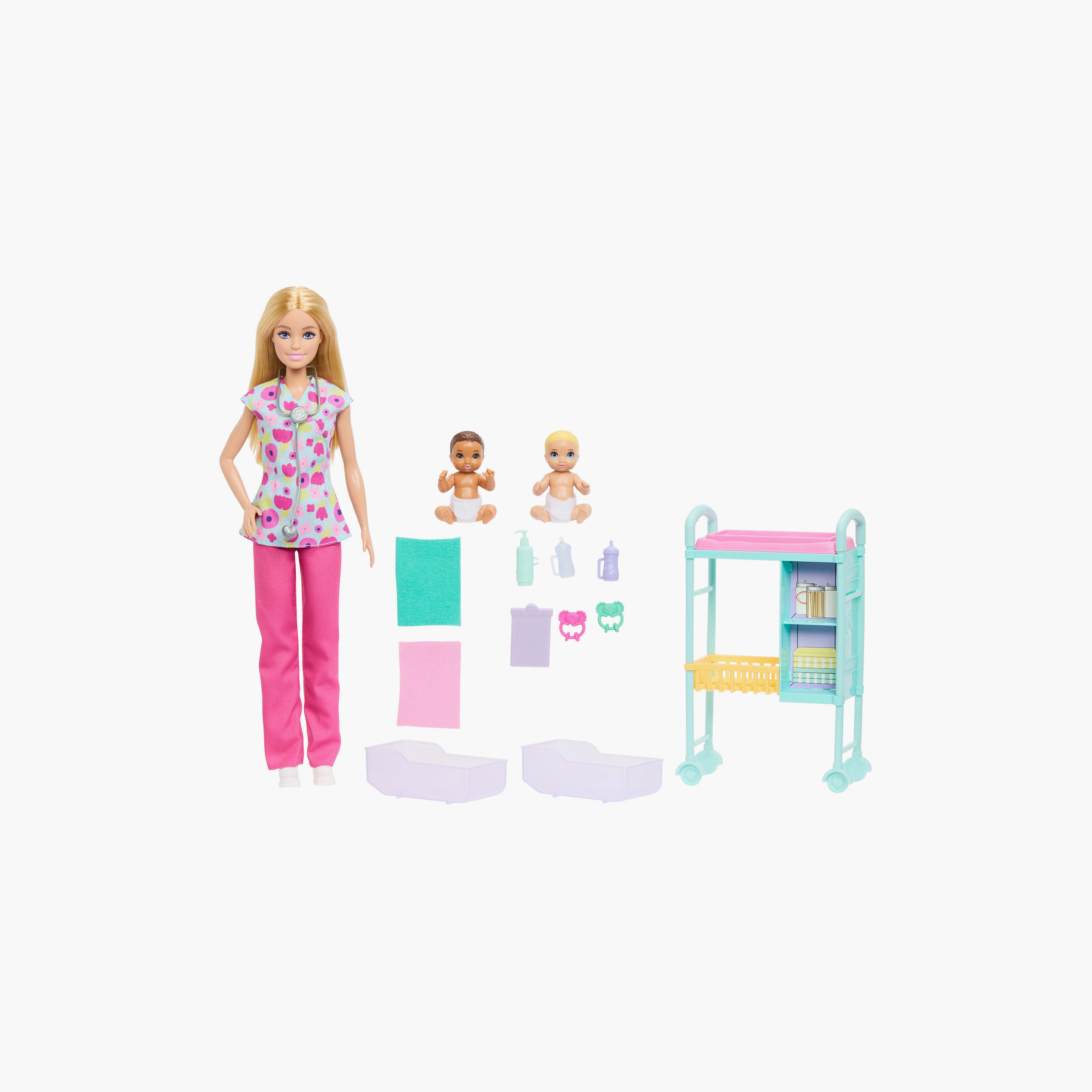 Barbie Baby Doctor Doll Playset with Accessories-toys-dollsandplaysets-dollplaysets-image-1