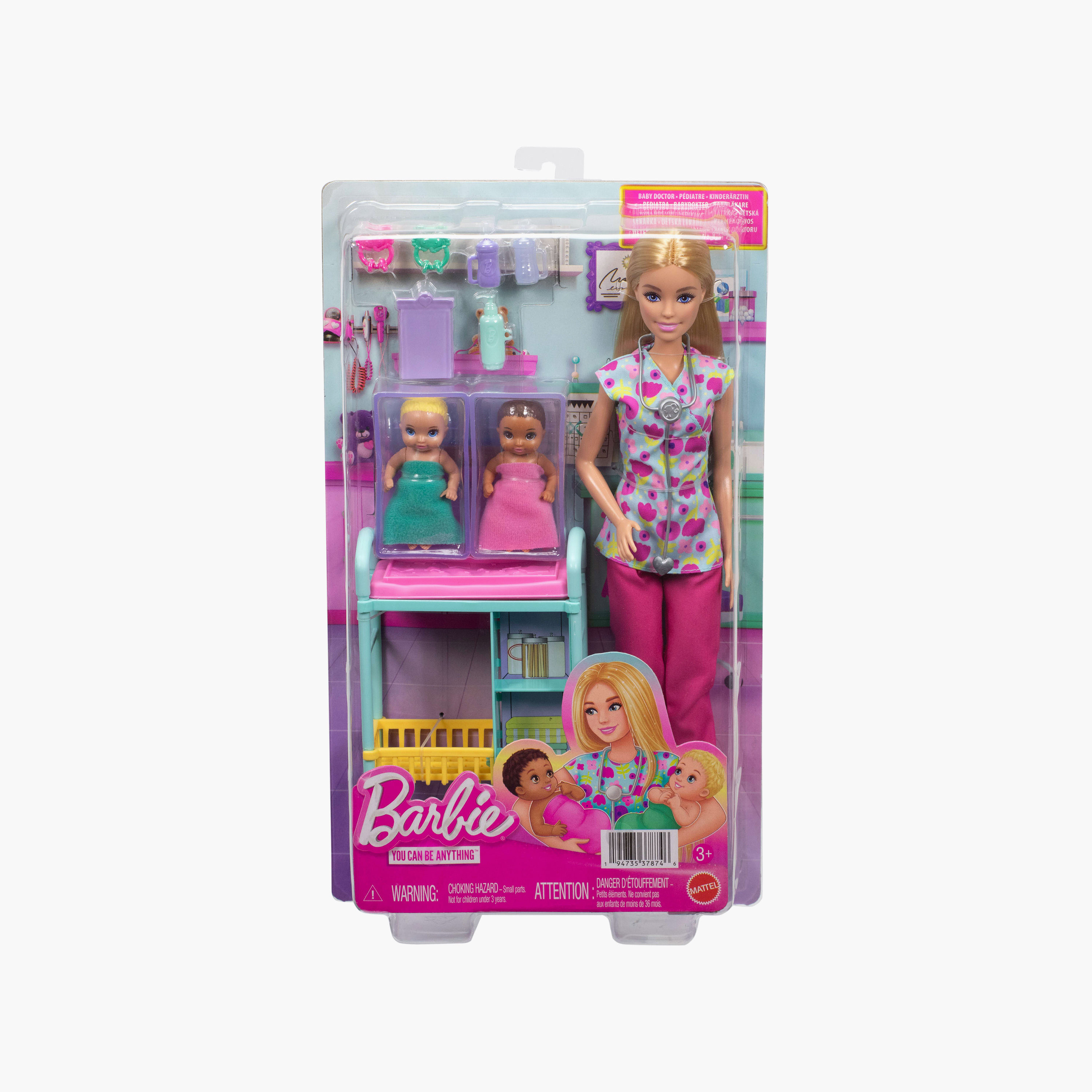 Barbie Baby Doctor Doll Playset with Accessories-toys-dollsandplaysets-dollplaysets-image-3