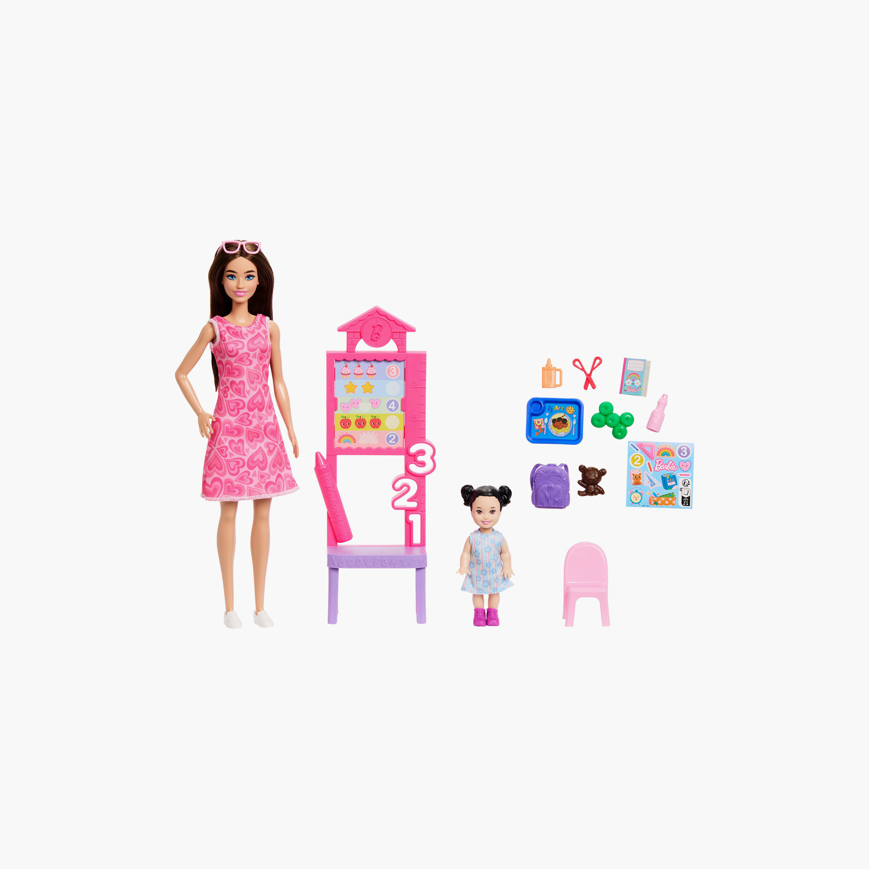 مجموعة لعب دمية باربي "معلمة روضة" مع إكسسوارات-toys-dollsandplaysets-dollplaysets-image-1