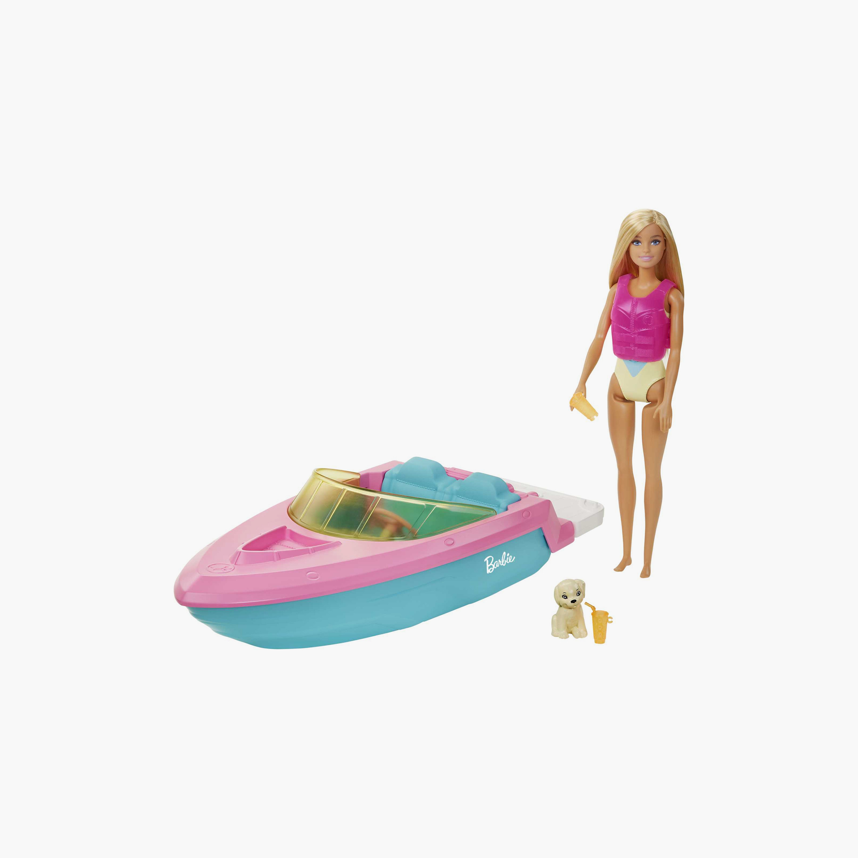 Barbie Doll & Boat Playset with Pet-toys-dollsandplaysets-dolls-image-1
