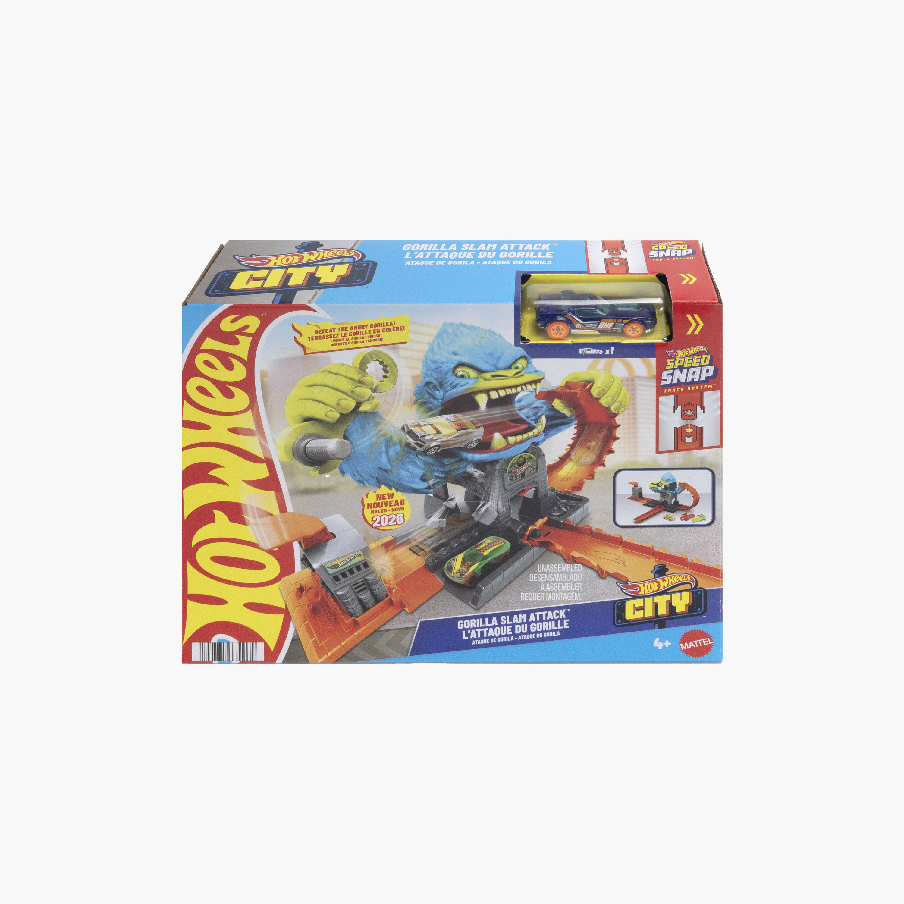 Hot Wheels Gorilla Slam Attack Track Set with Car-toys-playvehicles-racetracks-image-4