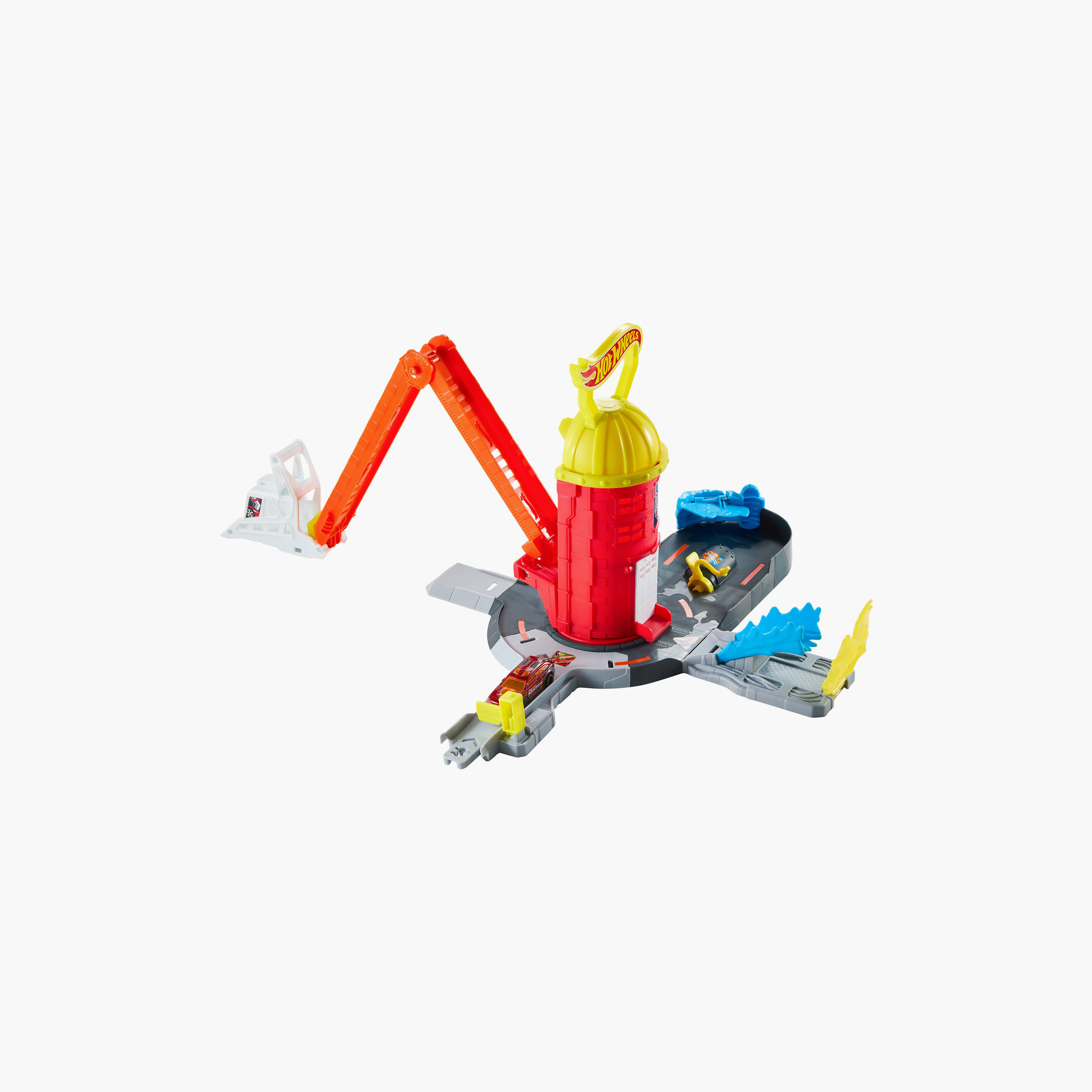 Hot Wheels Fire Station Rescue Track Set with Car-toys-playvehicles-racetracks-image-1